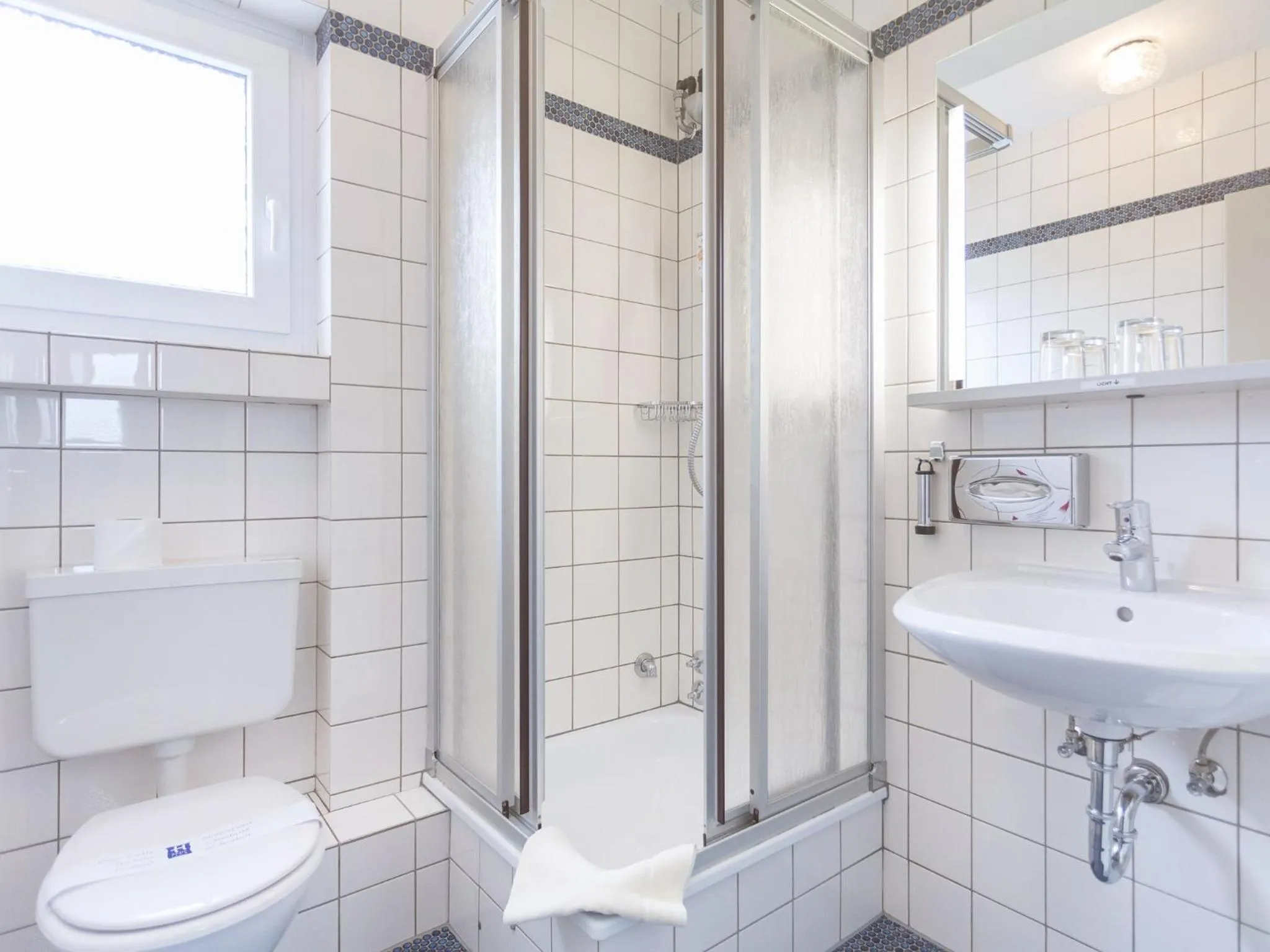 Shower in Stadt-gut-Hotel Siegboot
