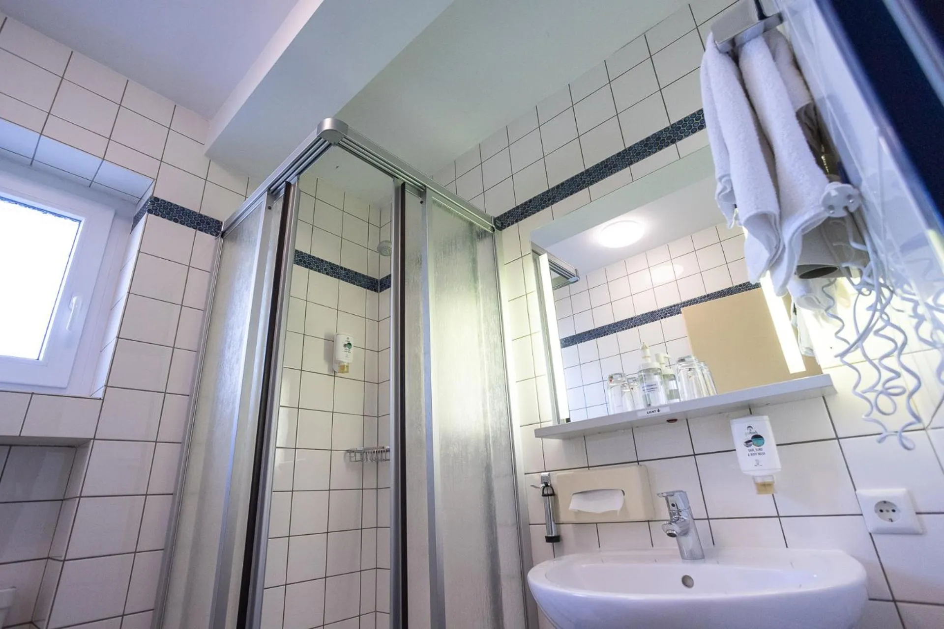 Shower in Stadt-gut-Hotel Siegboot