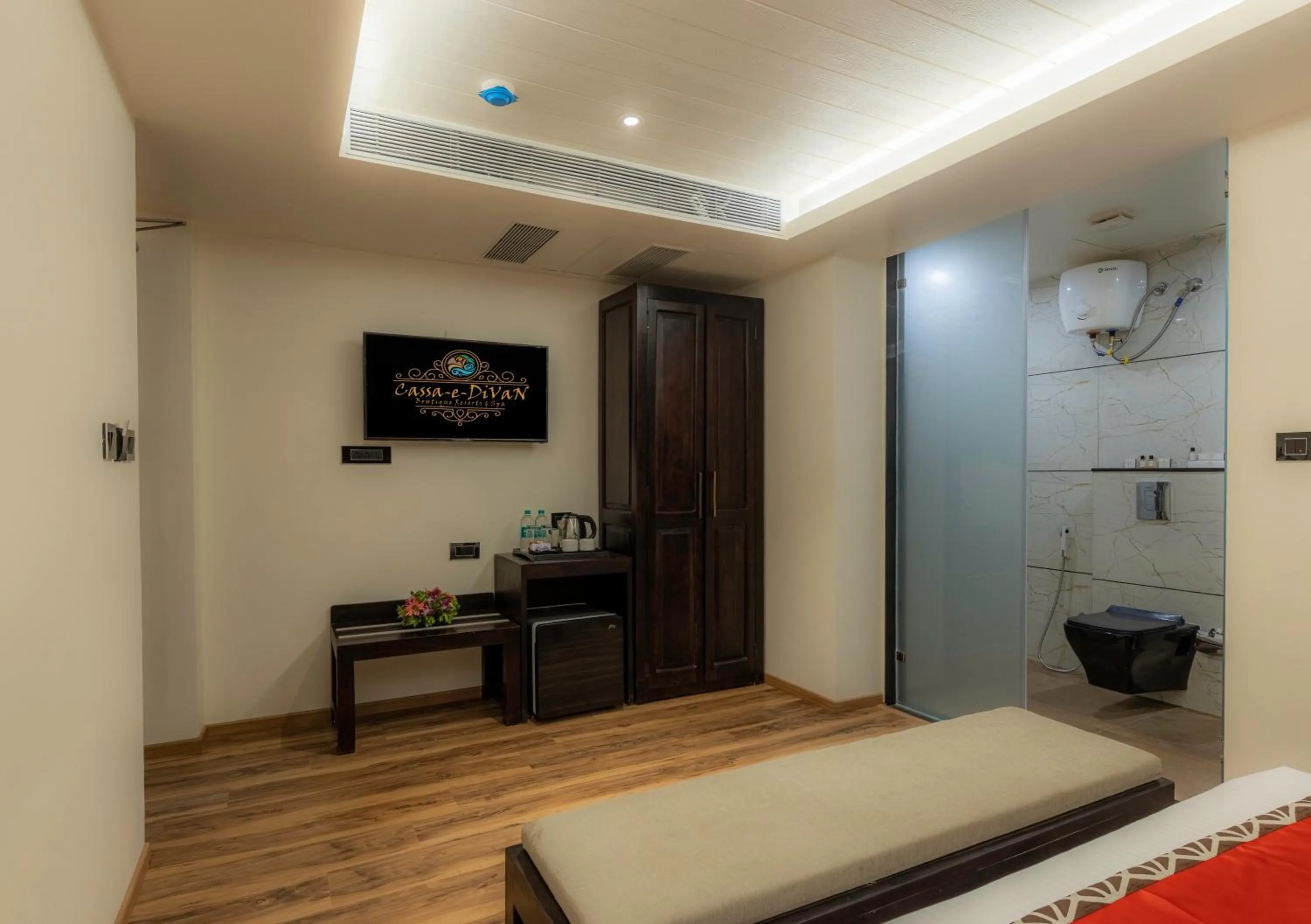 TV and multimedia, Bed in Divan Clarks Inn Goa