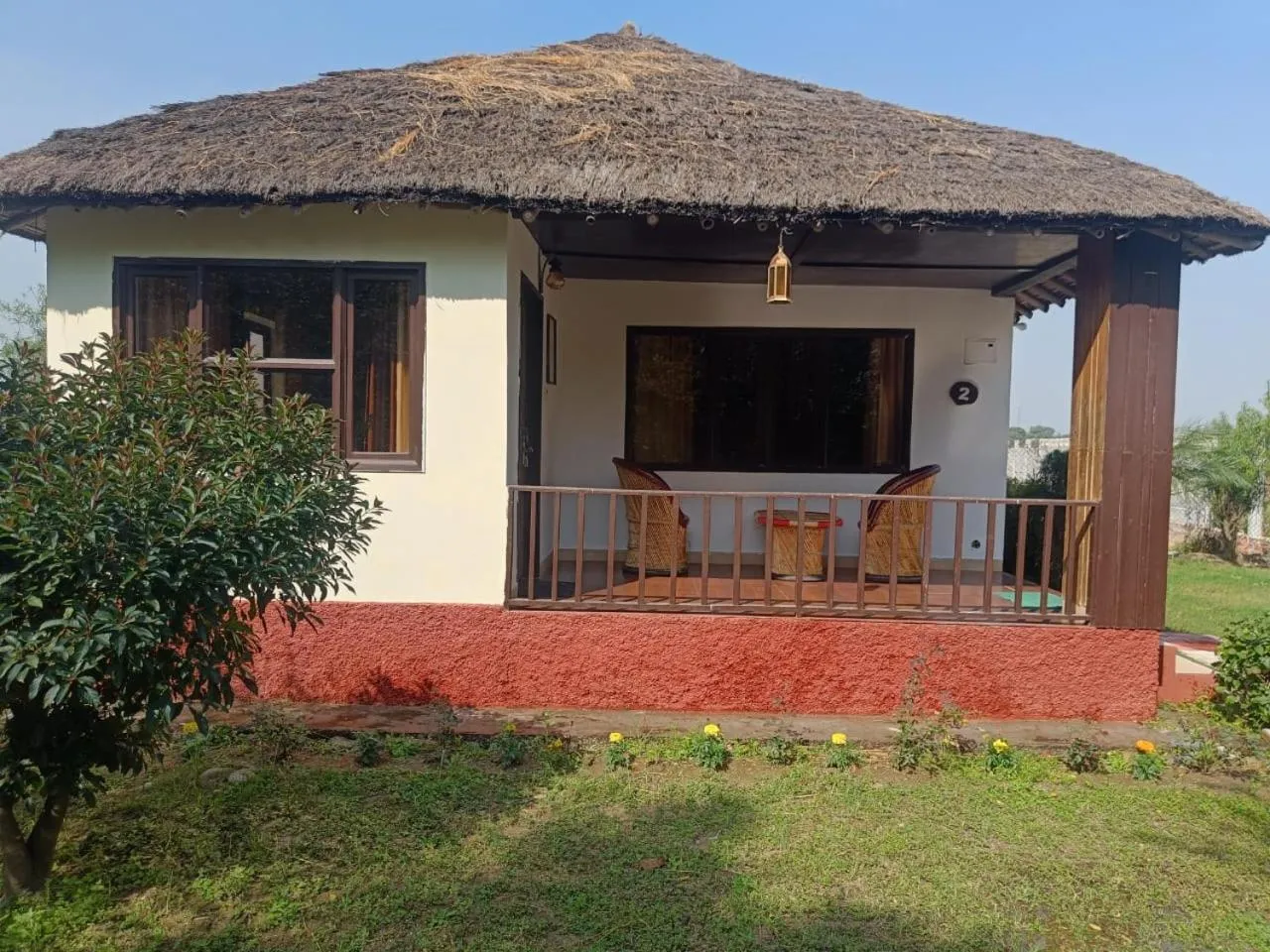 Garden view in Vanasthali Jungle Resort Jim Corbett