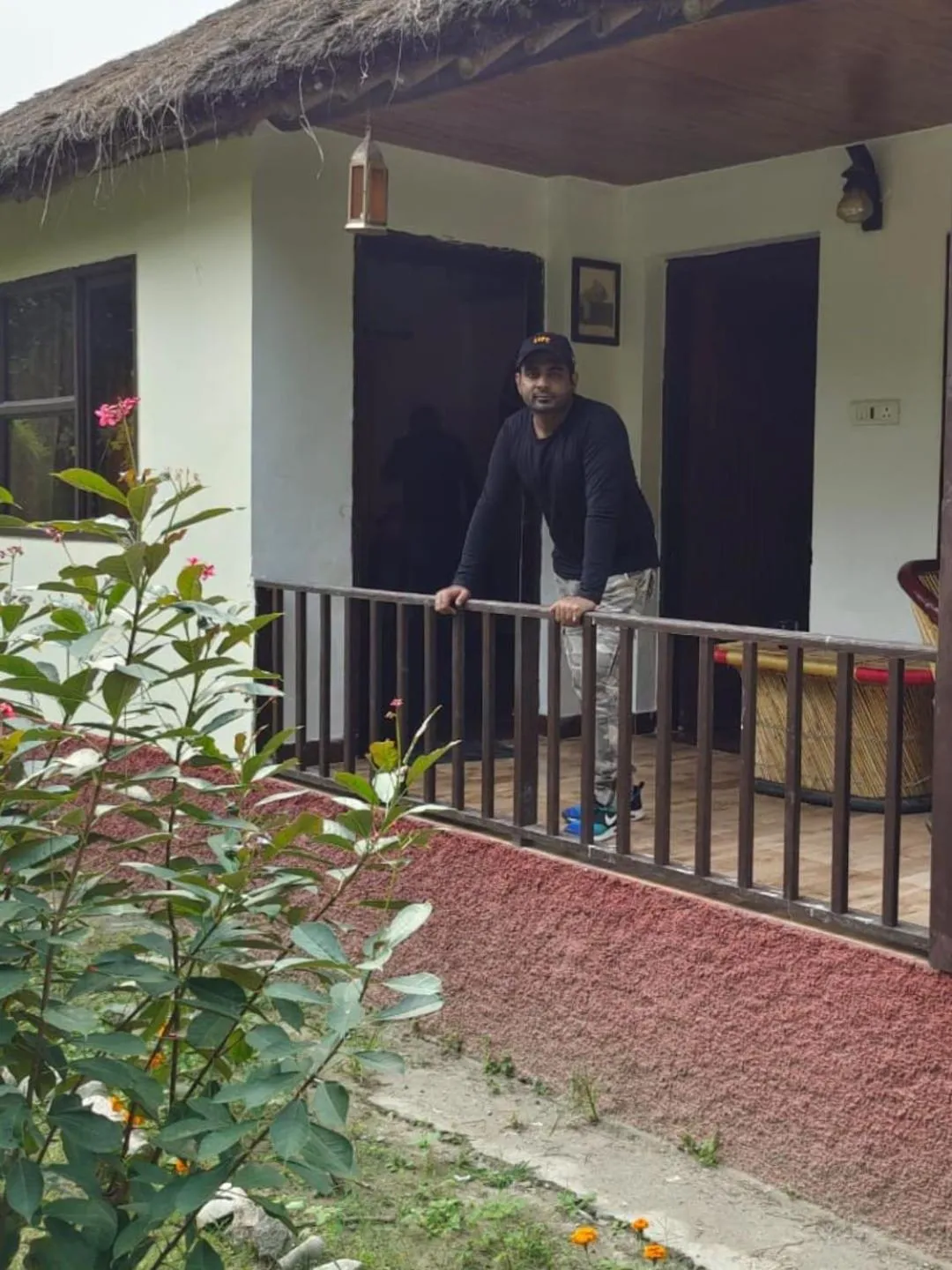 Balcony/Terrace in Vanasthali Jungle Resort Jim Corbett