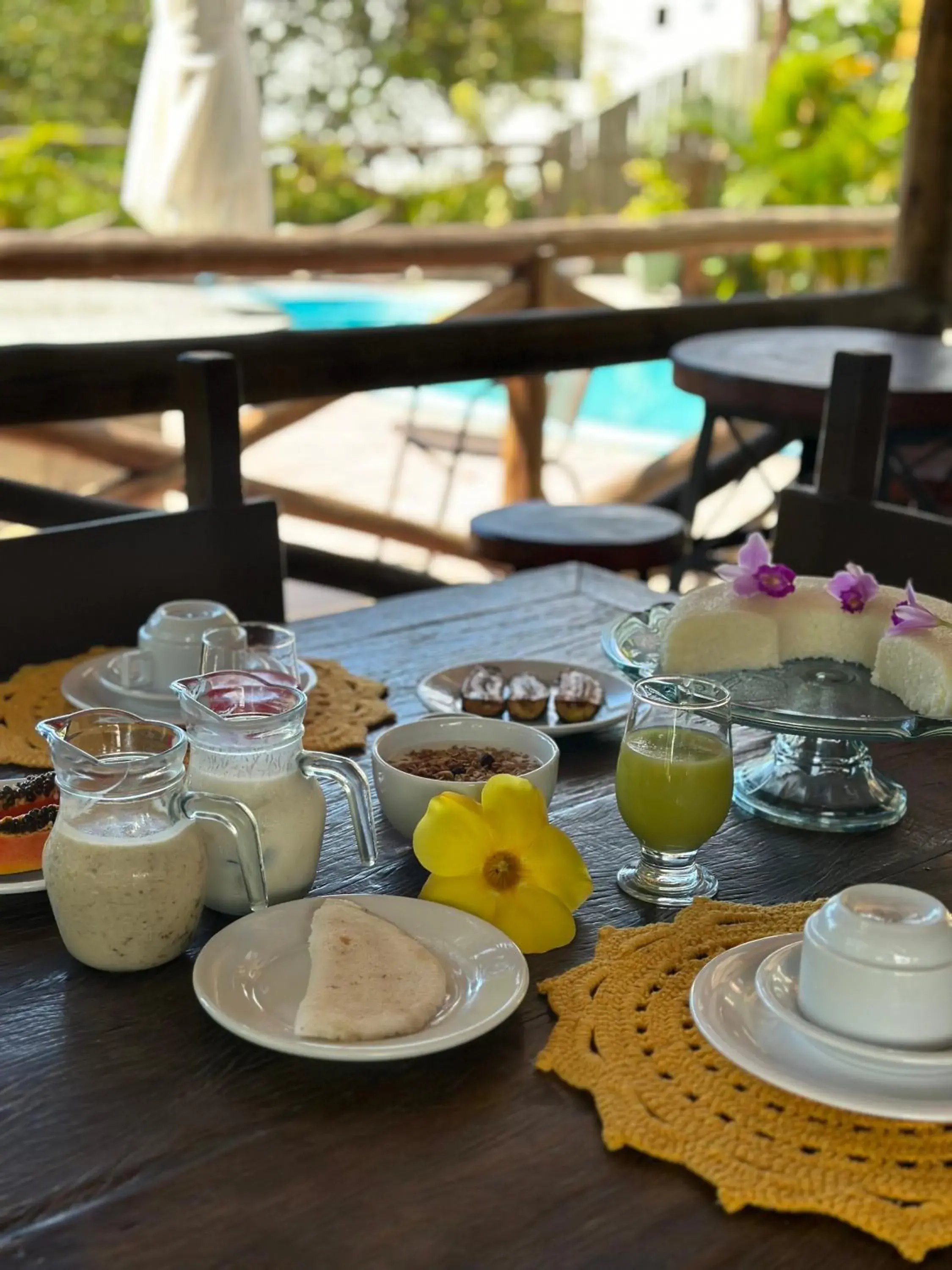 Pool view in Pousada Luar de Caraíva Pool view in Pousada Luar de Caraíva