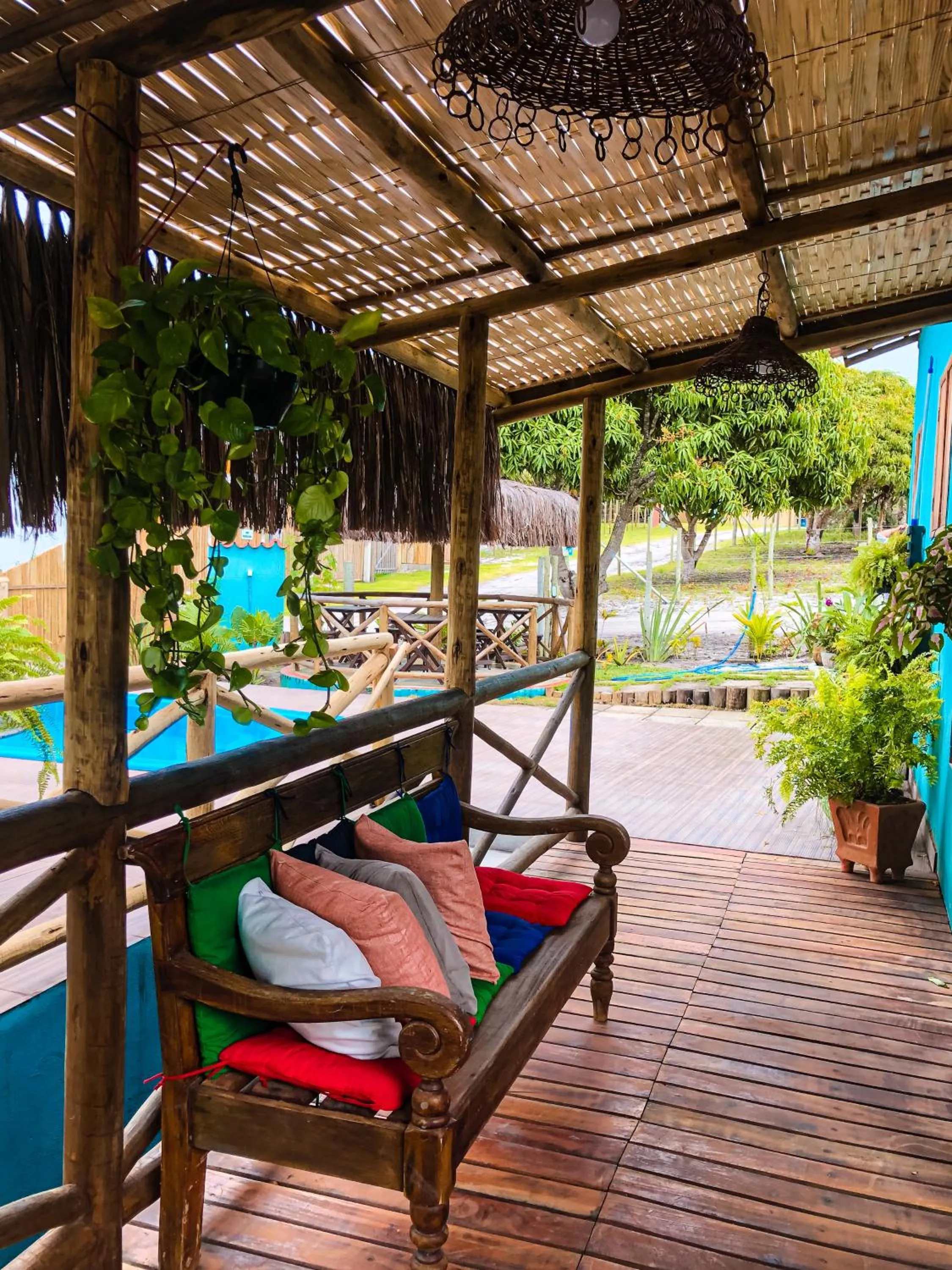 Pool view in Pousada Luar de Caraíva
