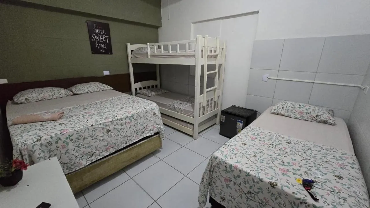 Bed in Casa Recife Pousada