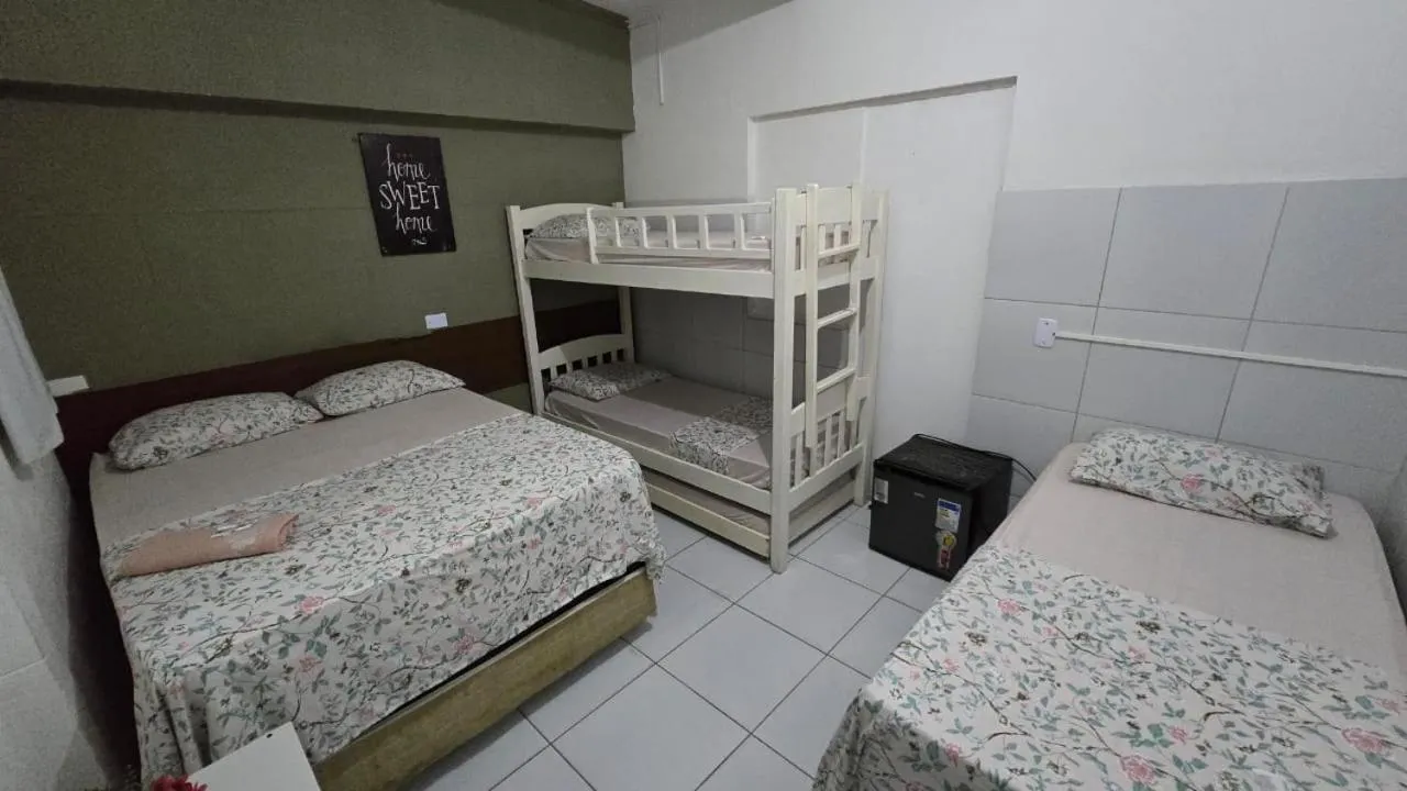 Bed in Casa Recife Pousada