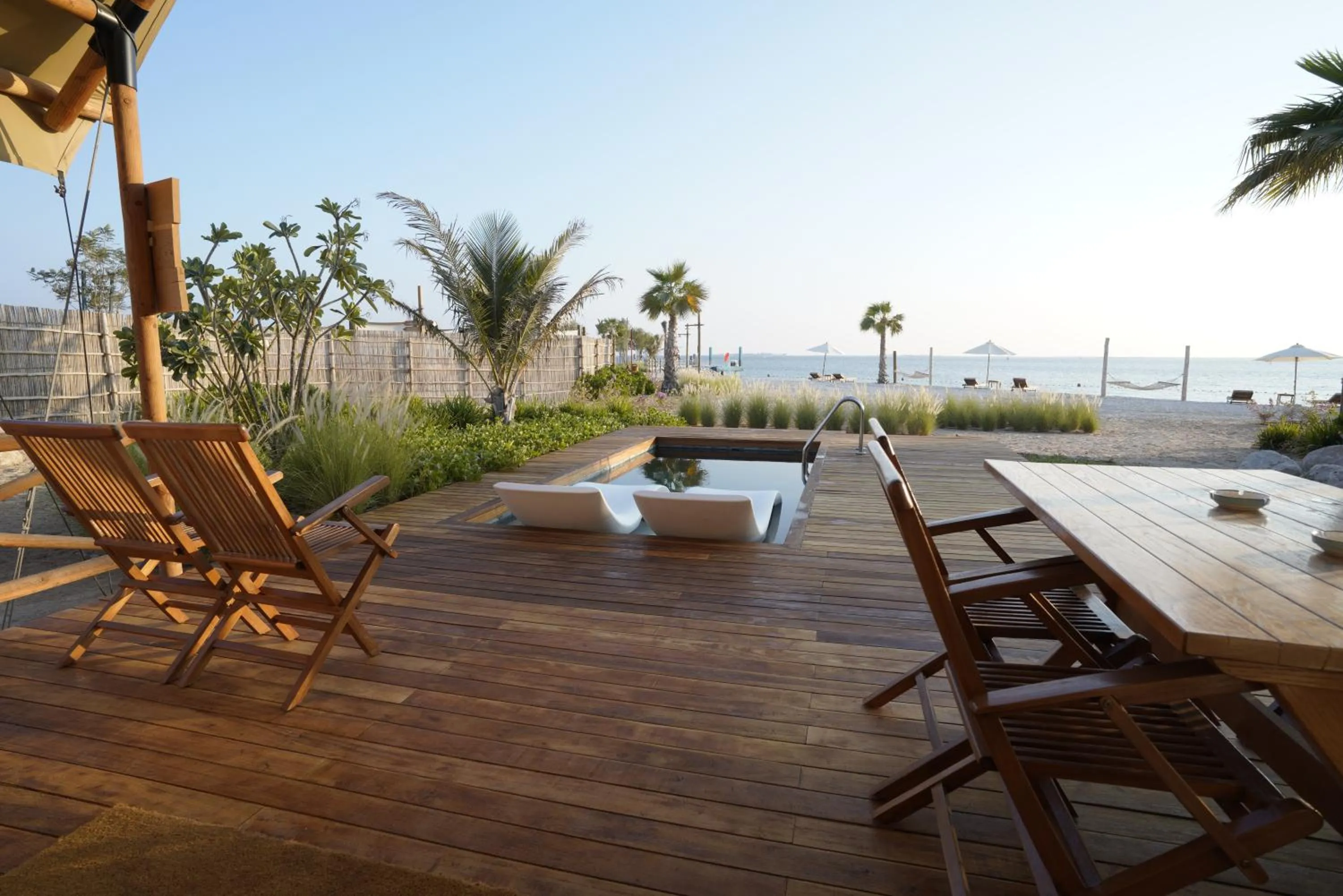 Patio in Bab Al Nojoum Hudayriyat Camp