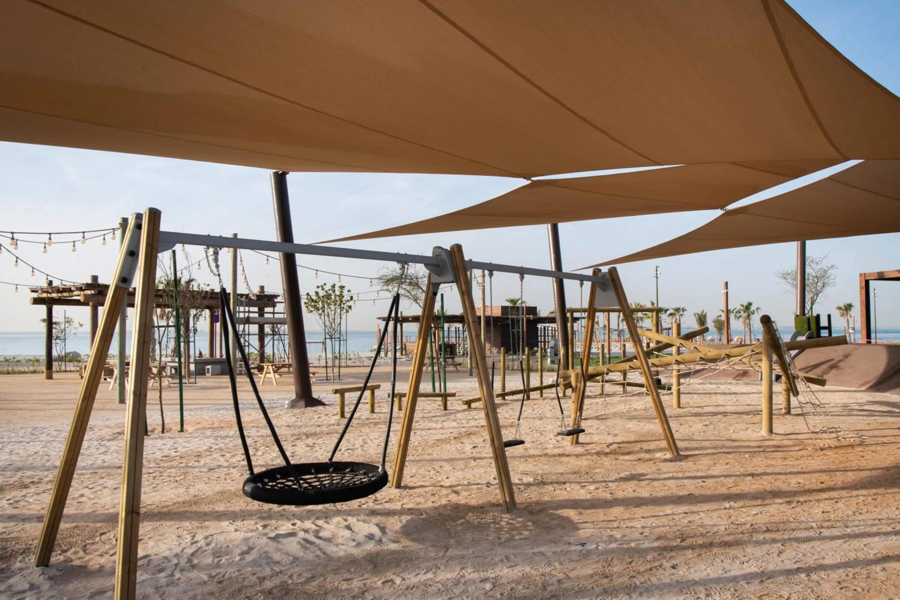 Children play ground in Bab Al Nojoum Hudayriyat Camp