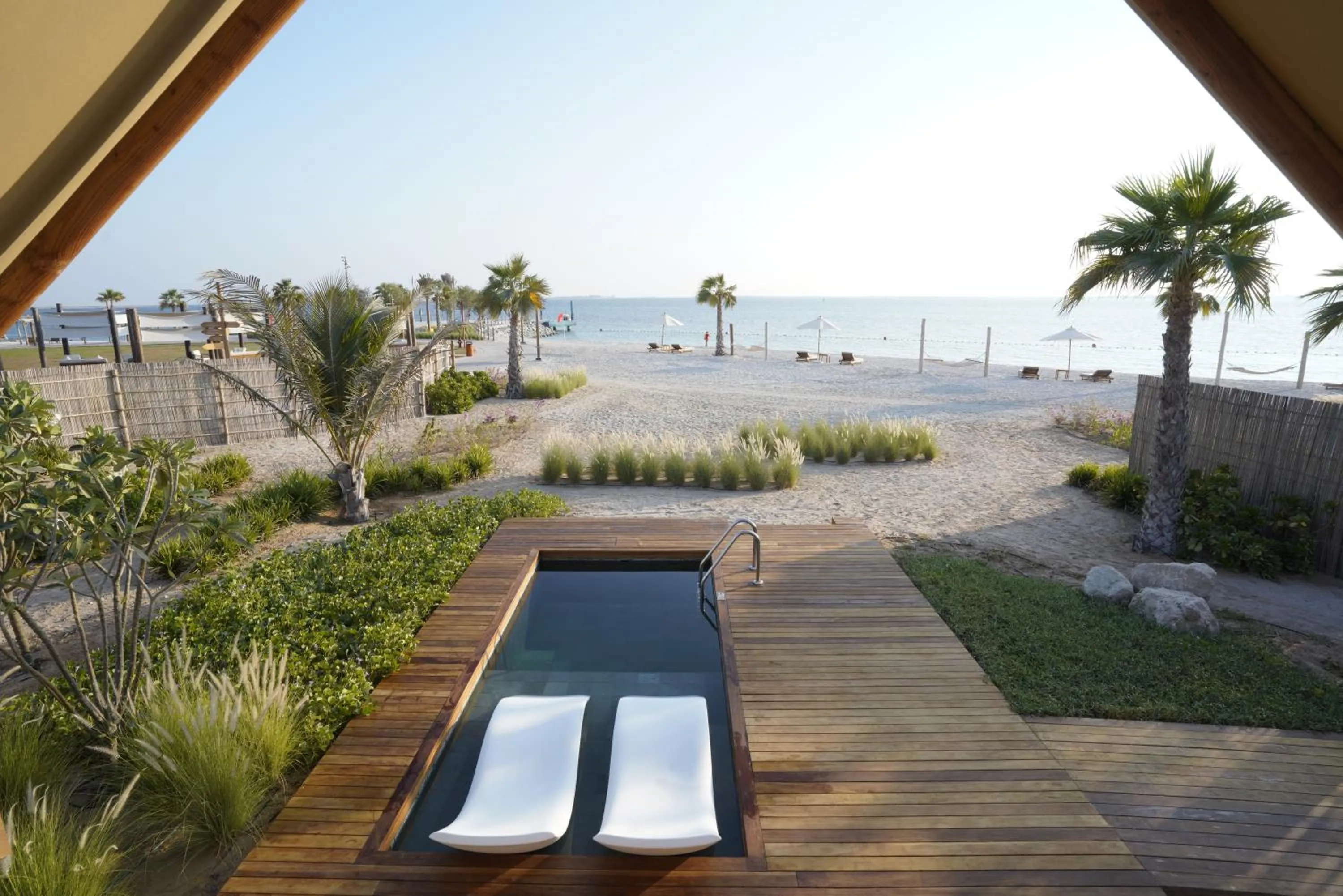 Pool view in Bab Al Nojoum Hudayriyat Camp