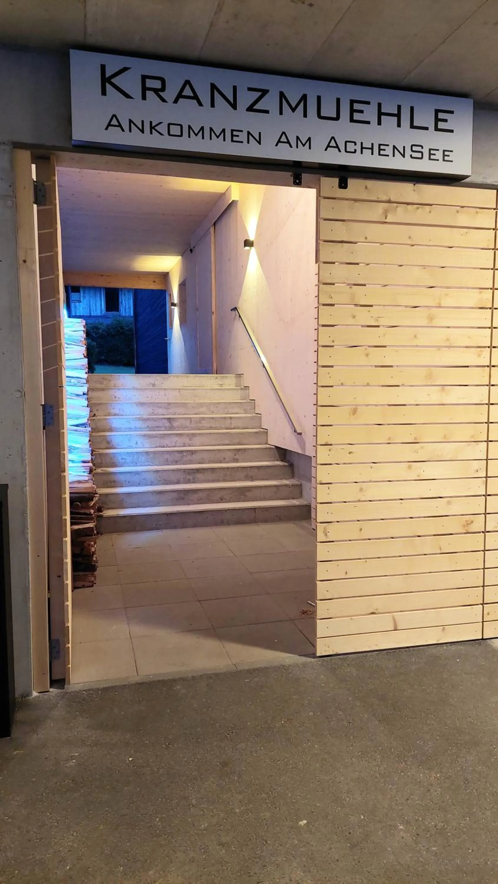 Facade/entrance in Kranzmuehle - Ankommen am Achensee