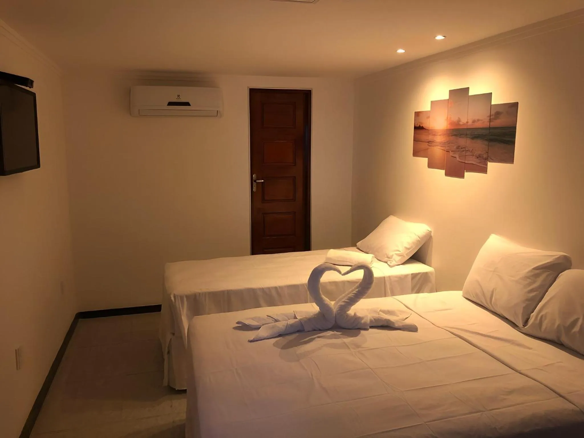 Triple Room with Private Bathroom in Pousada La Riviera - Pé na areia e Passeios em Maragogi