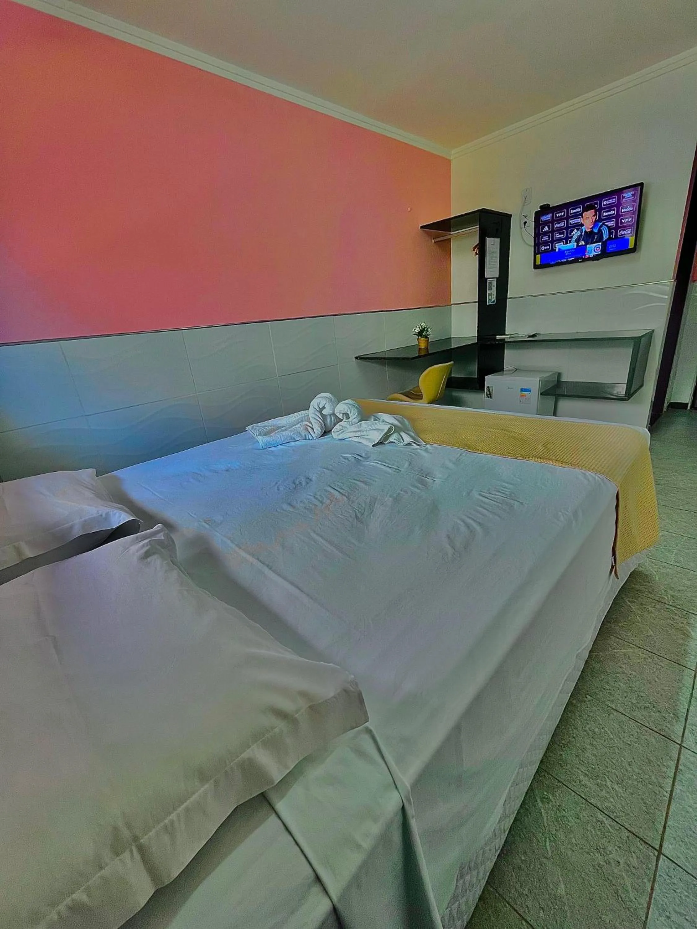 Bed in Pousada La Riviera - Pé na areia e Passeios em Maragogi