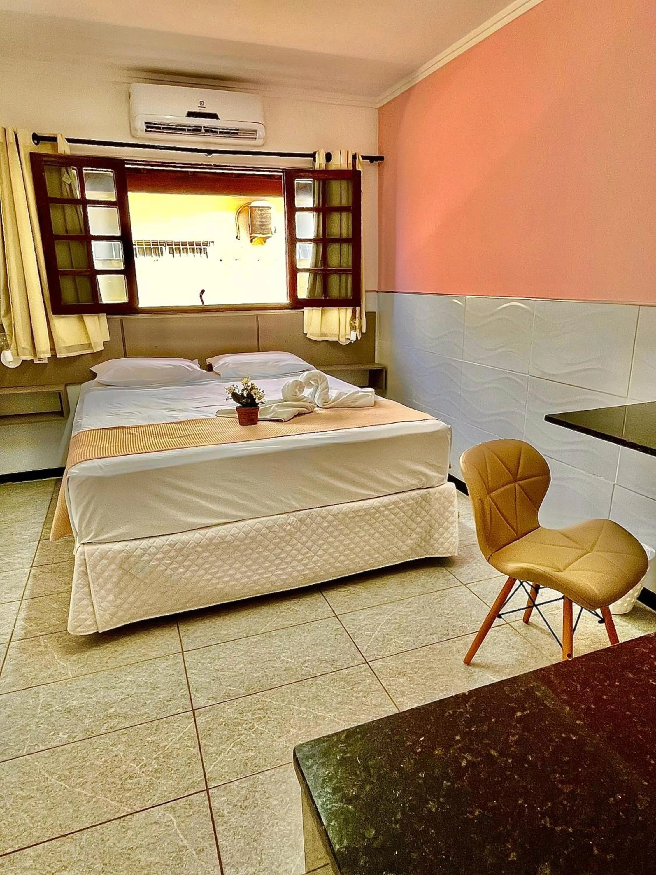 Bed in Pousada La Riviera - Pé na areia e Passeios em Maragogi