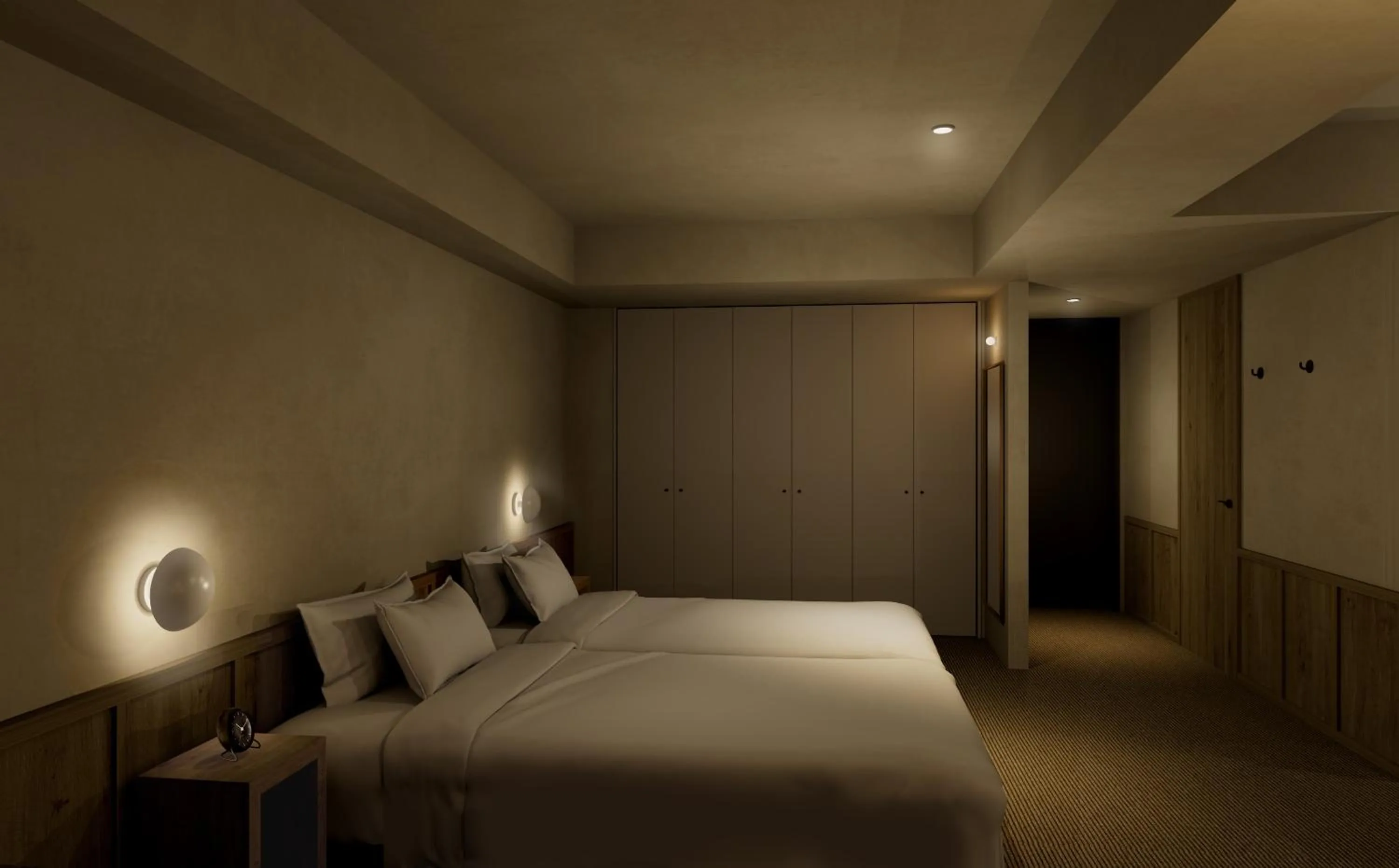 Bed in Hotel JAL City Toyama