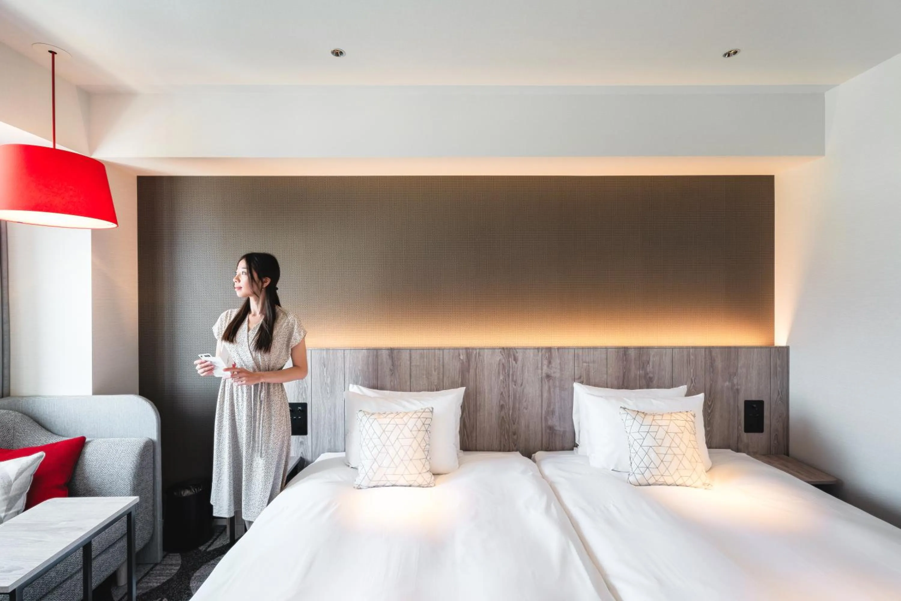 Photo of the whole room, Bed in Hotel JAL City Toyama