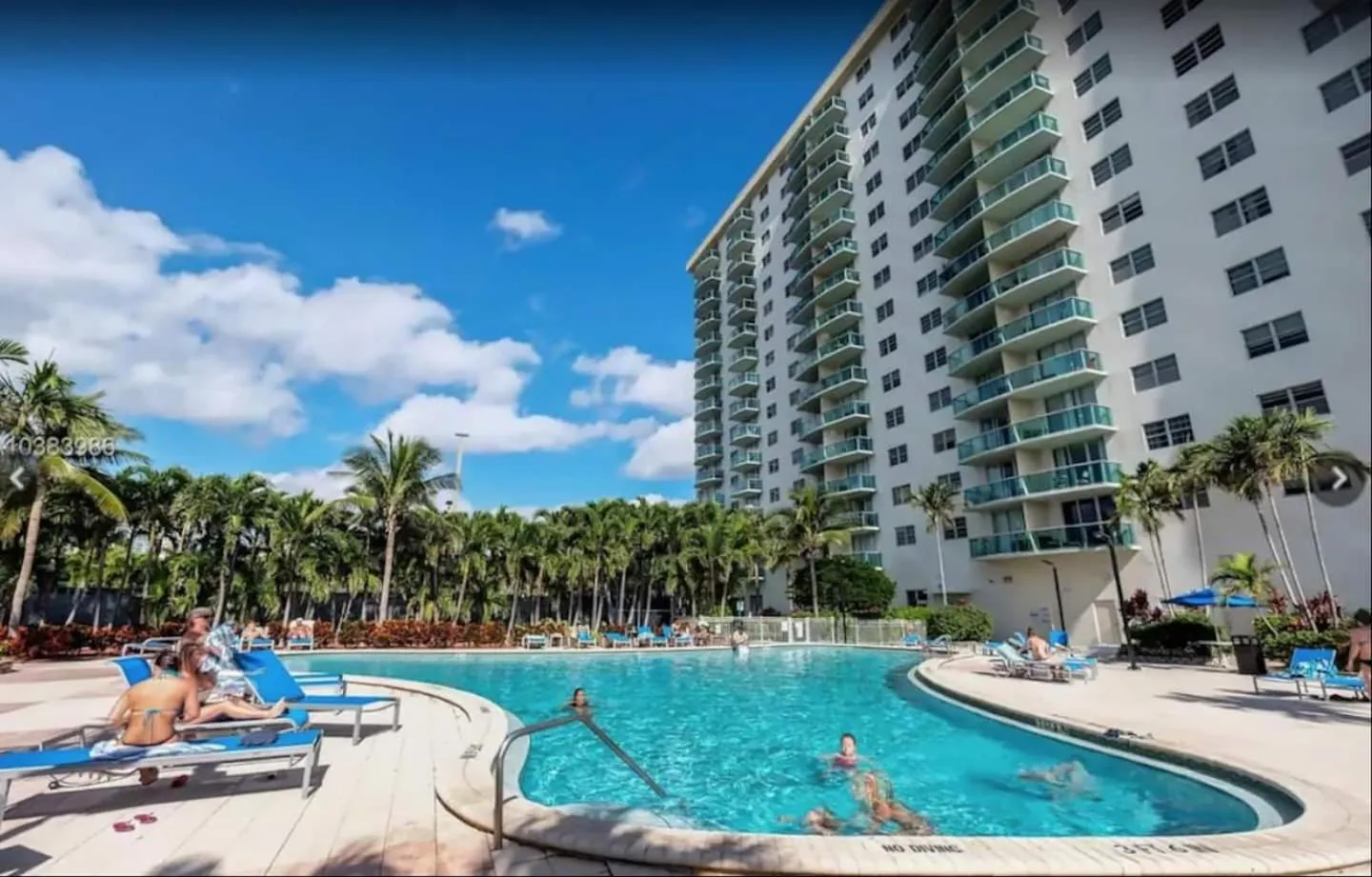 Swimming pool in Beach Apartment at Condo-hotel