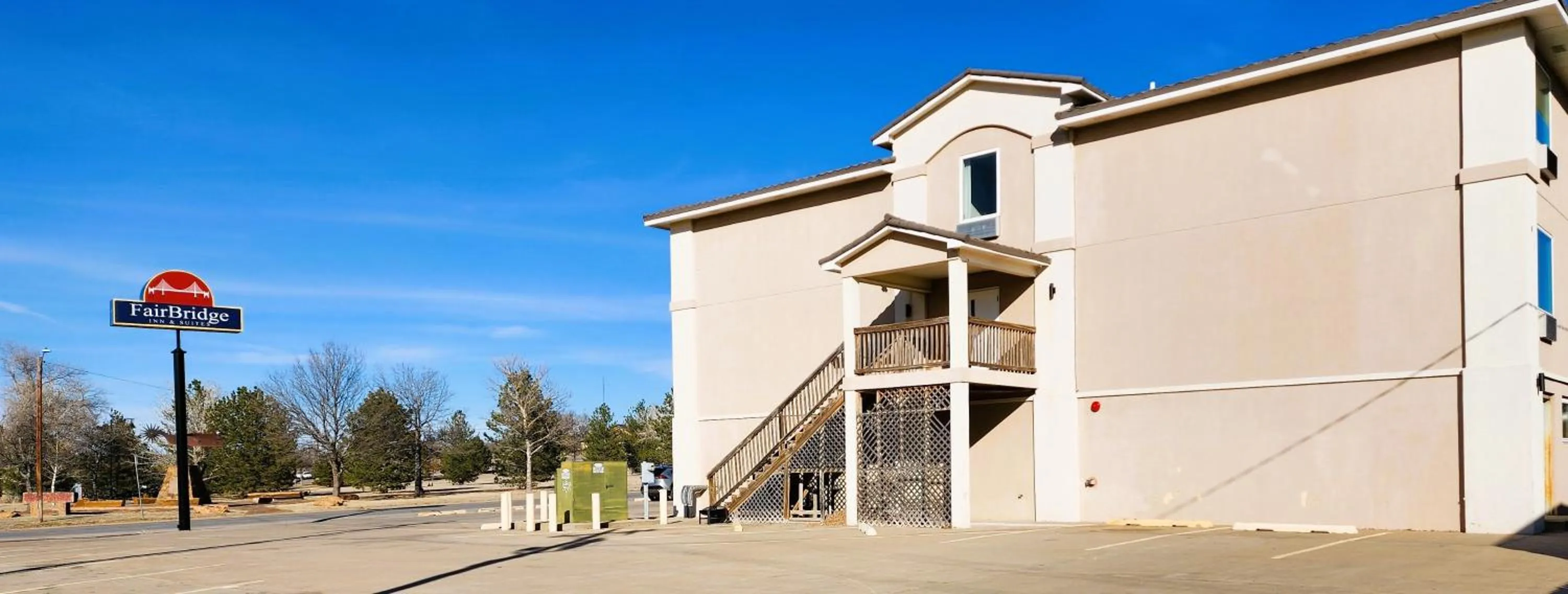 Property building in FairBridge Inn & Suites Canadian