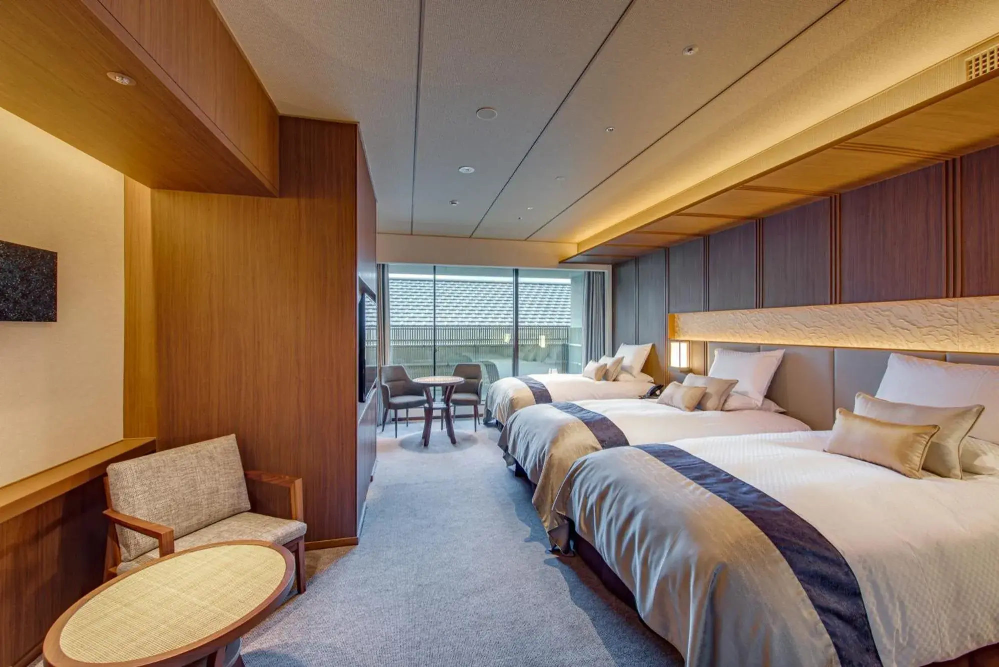 Deluxe Triple Room in Hotel Okura Kyoto Okazaki Bettei Deluxe Triple Room in Hotel Okura Kyoto Okazaki Bettei