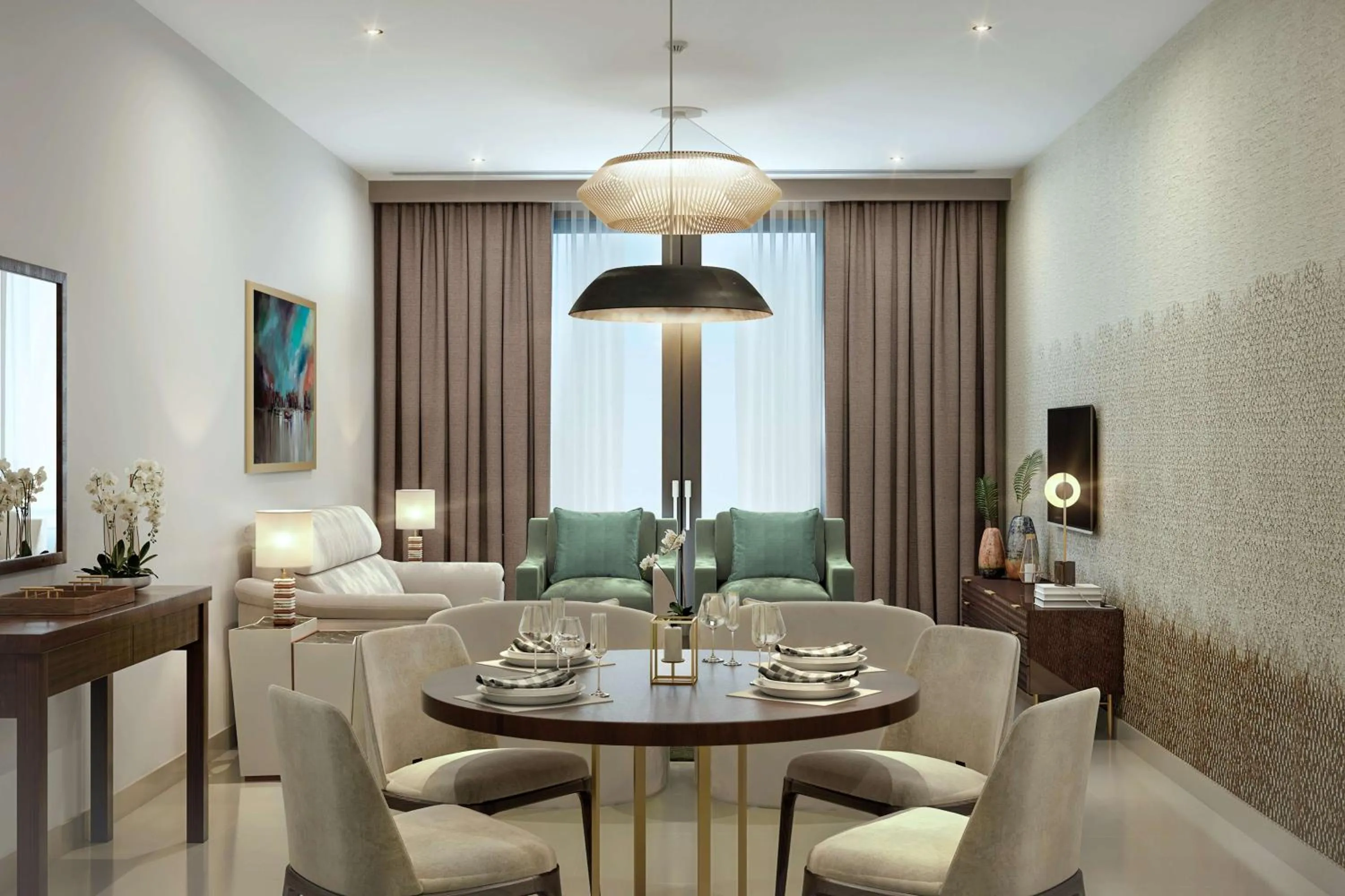 Living room in DoubleTree by Hilton Doha Downtown