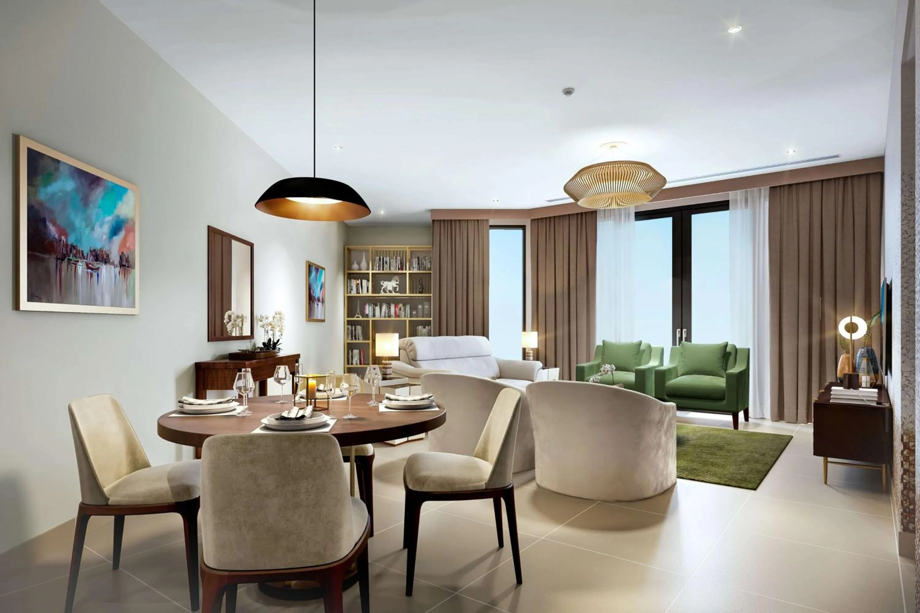 Living room in DoubleTree by Hilton Doha Downtown