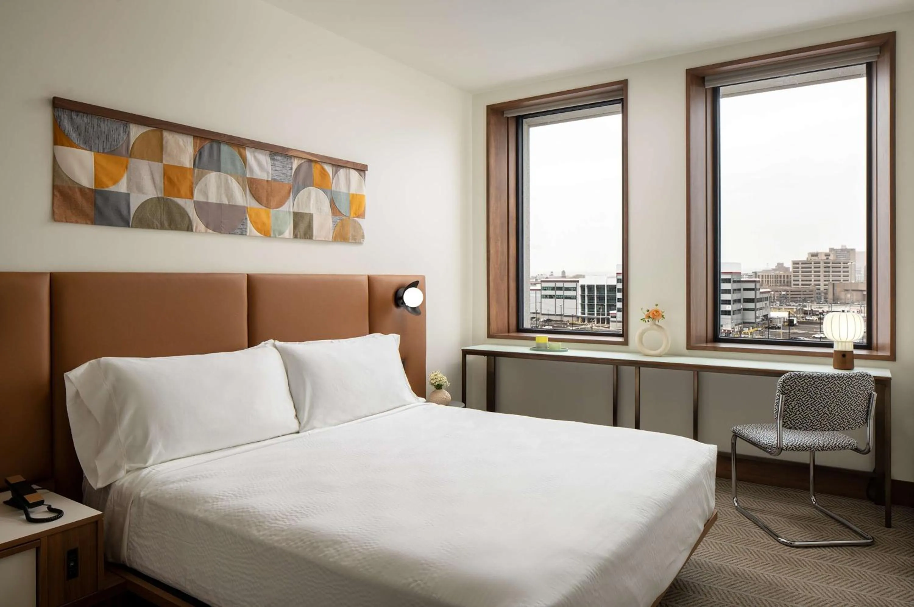 Bedroom, Bed in Hotel Marcel New Haven, Tapestry Collection By Hilton