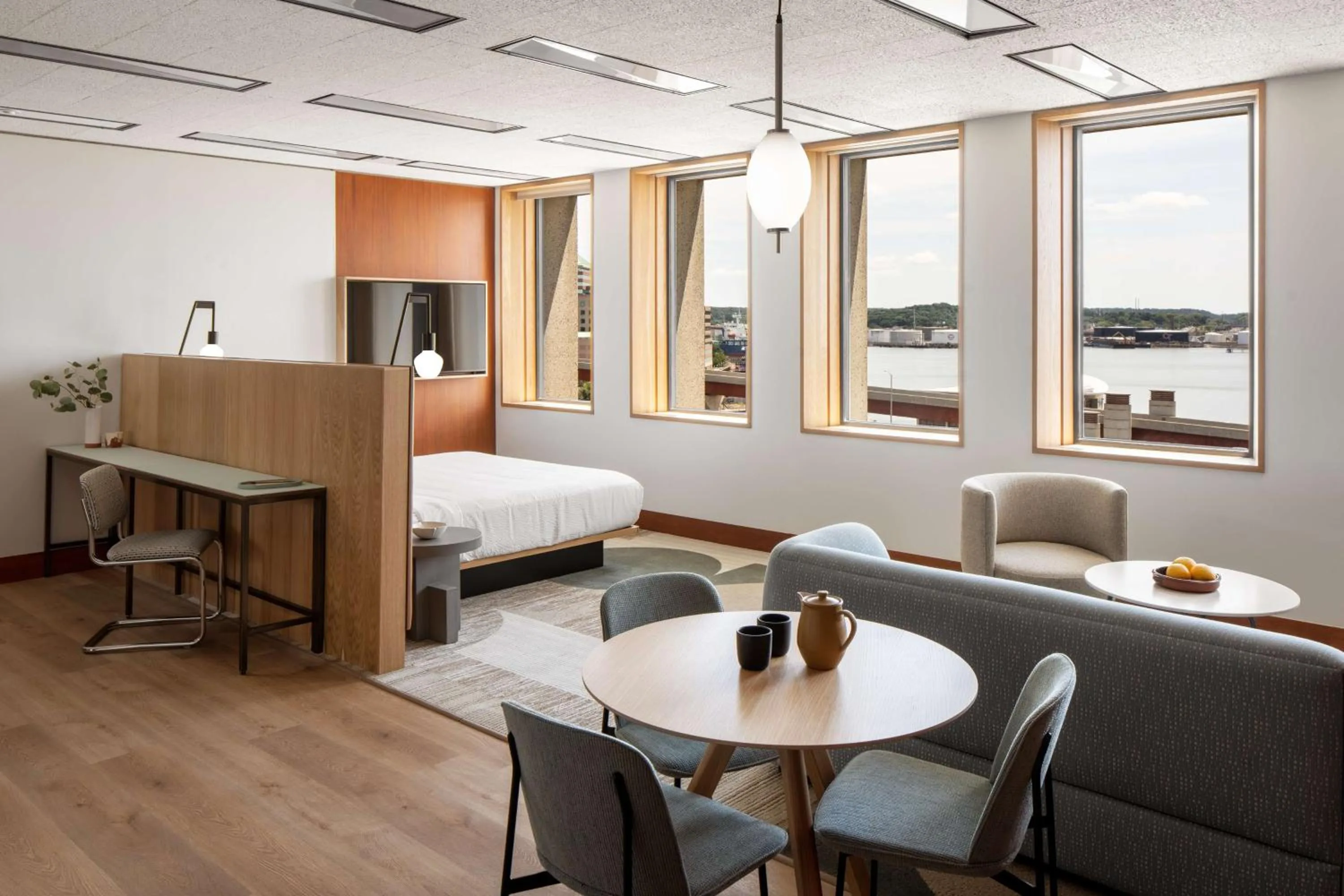 Living room in Hotel Marcel New Haven, Tapestry Collection By Hilton