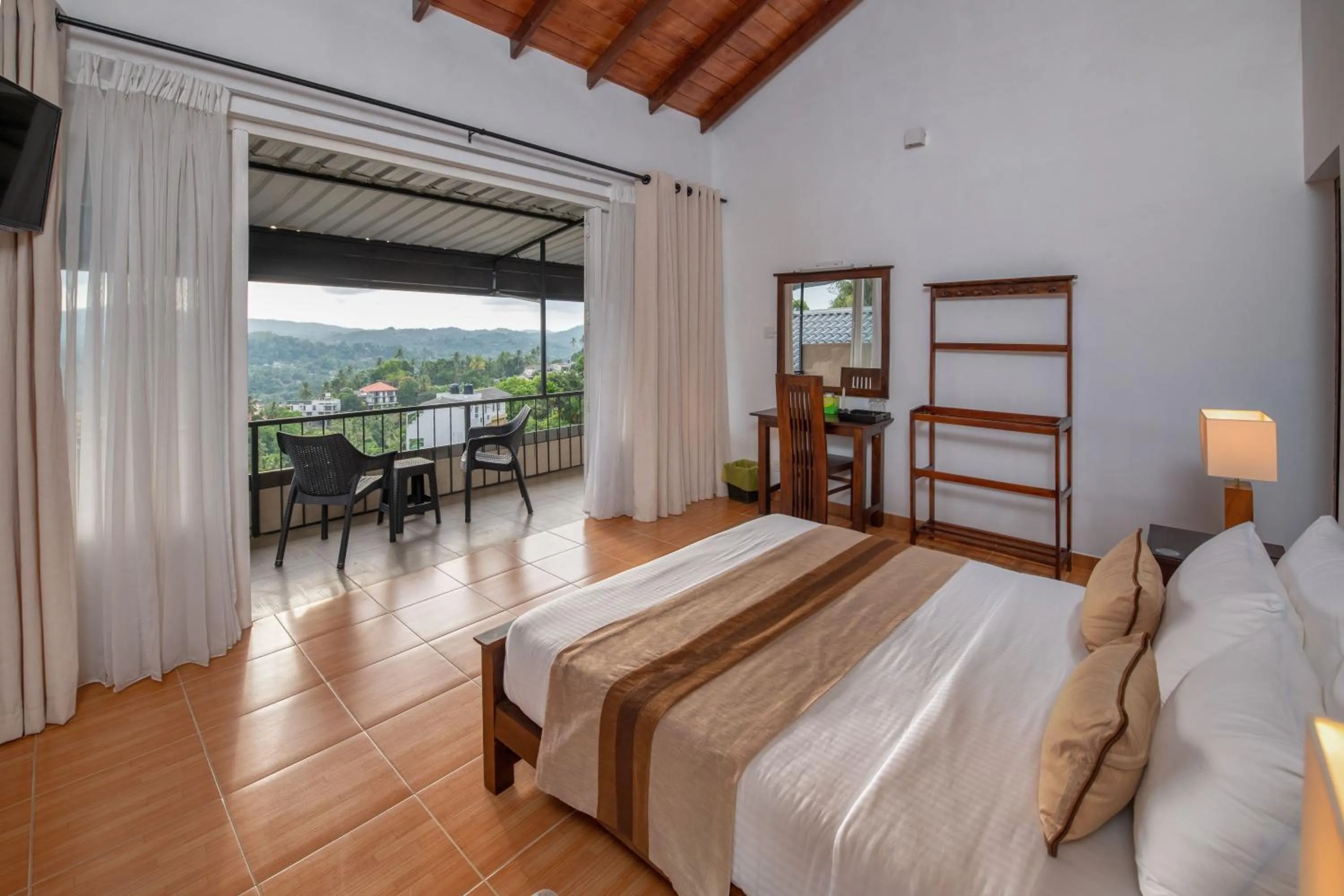 Balcony/Terrace, Bed in Swarga Villa