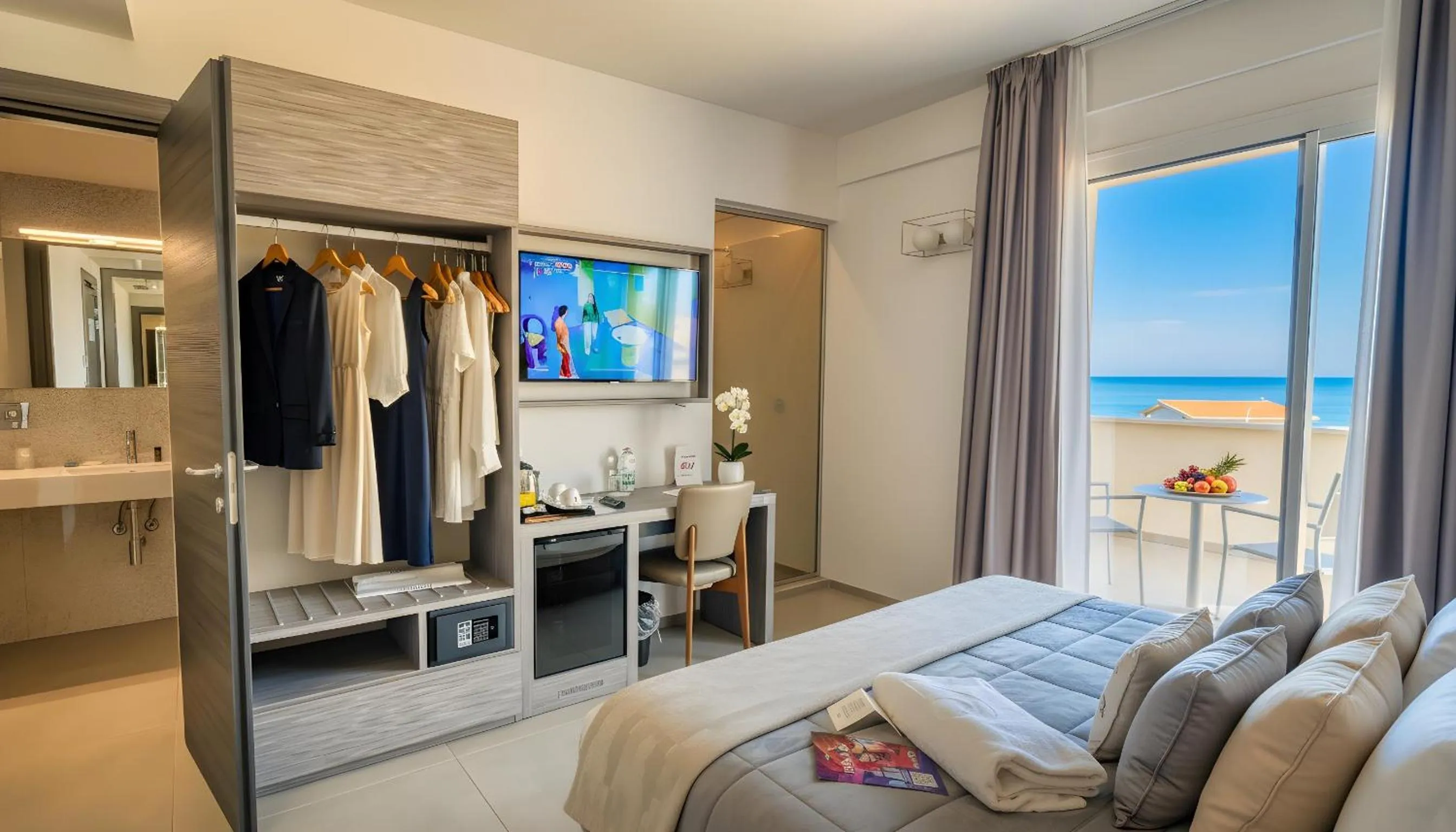 Bed in Resort La Battigia Beach & Spa