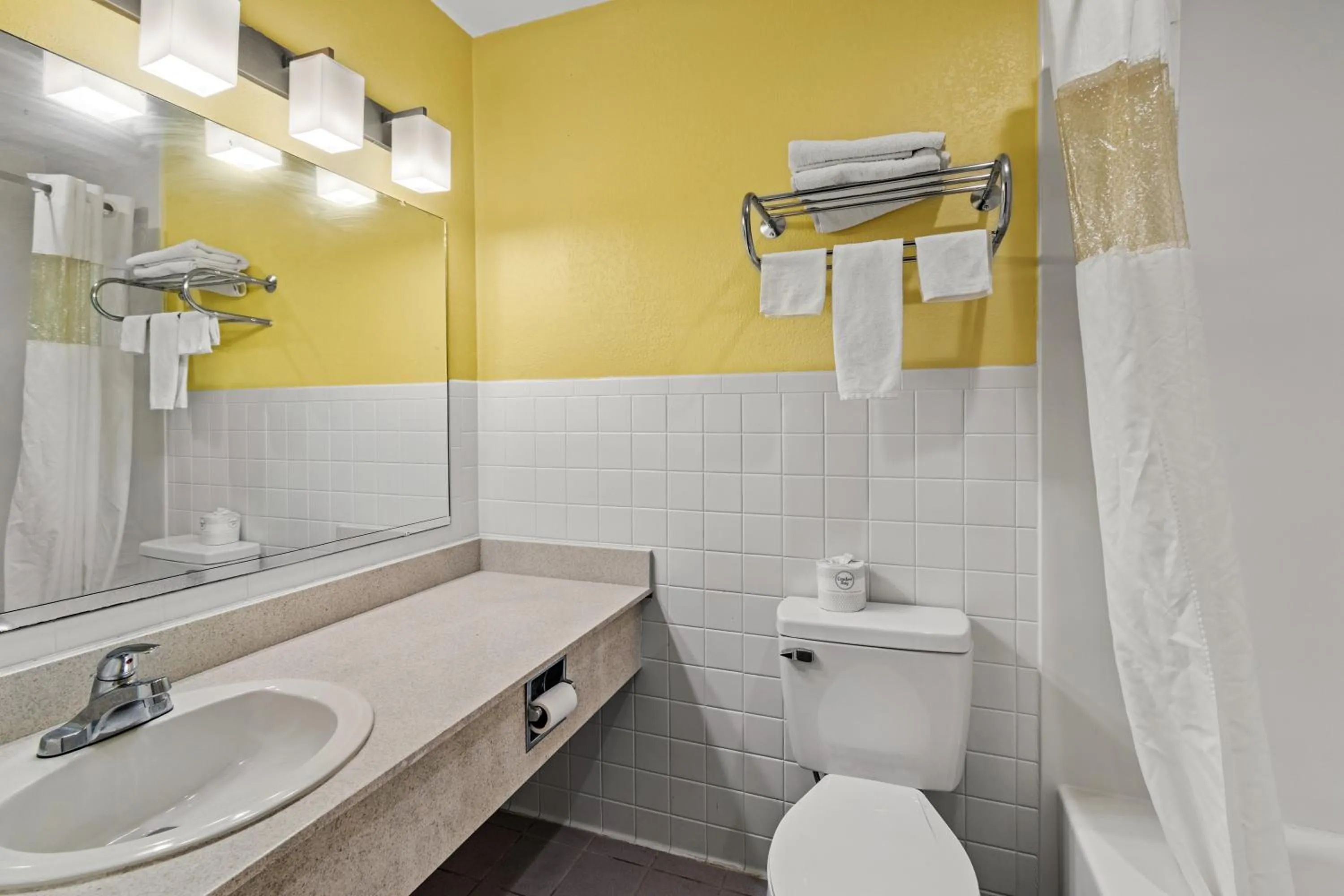 Shower in Americas Best Value Inn Carlisle