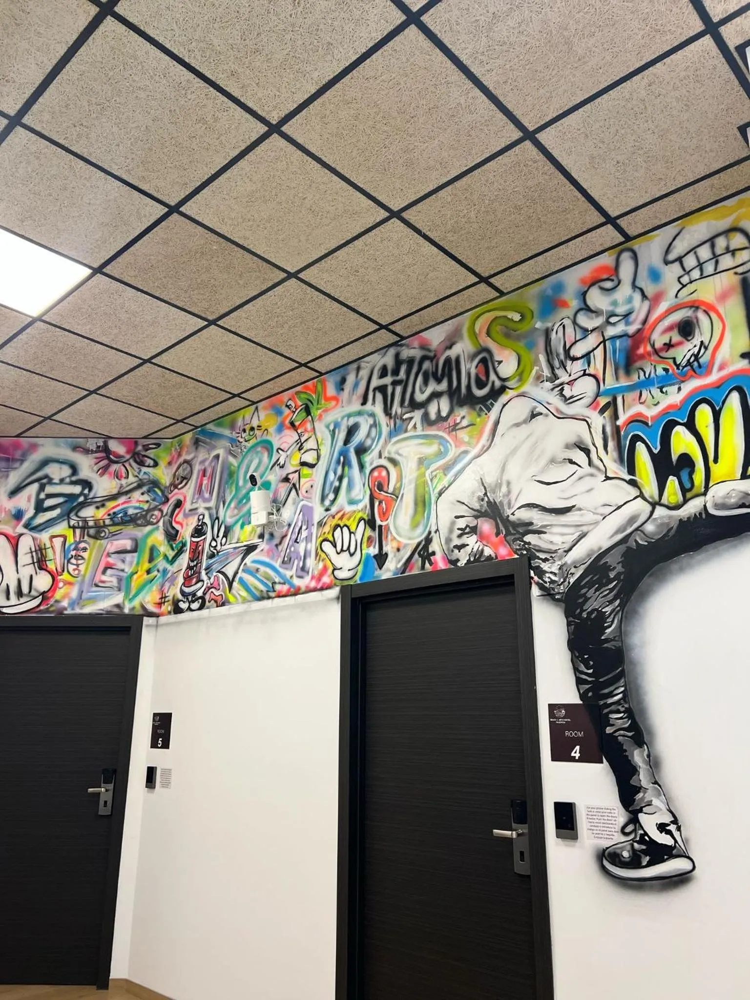 Decorative detail in Beach & Arts Hostel Valencia