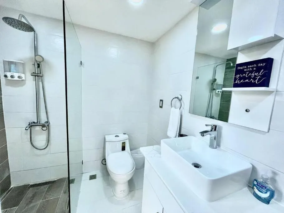 Bathroom in Las Terrenas beachfront 2 bedrooms condo with pool