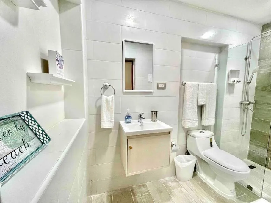 Bathroom in Las Terrenas beachfront 2 bedrooms condo with pool