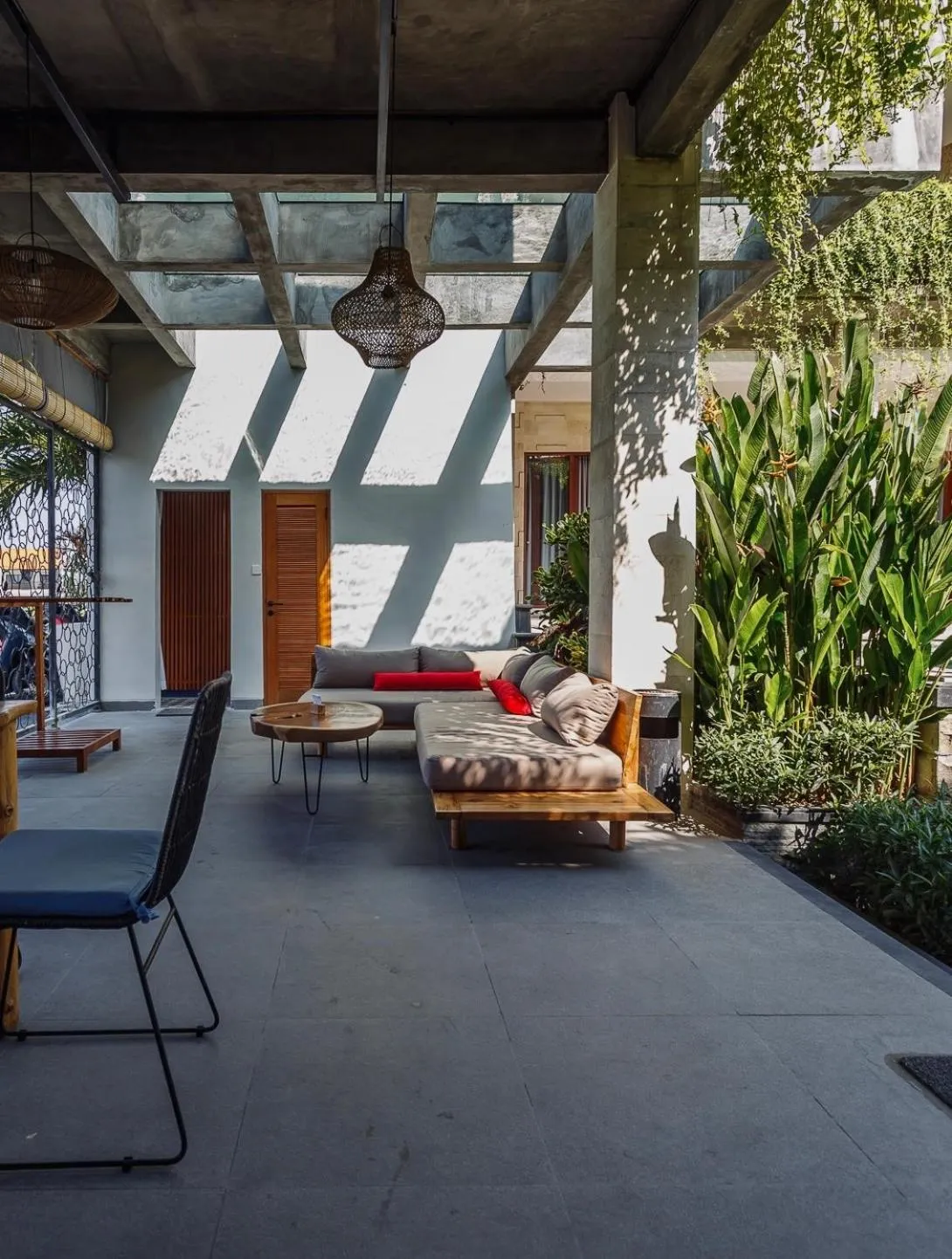 Seating area in Canggu Hype