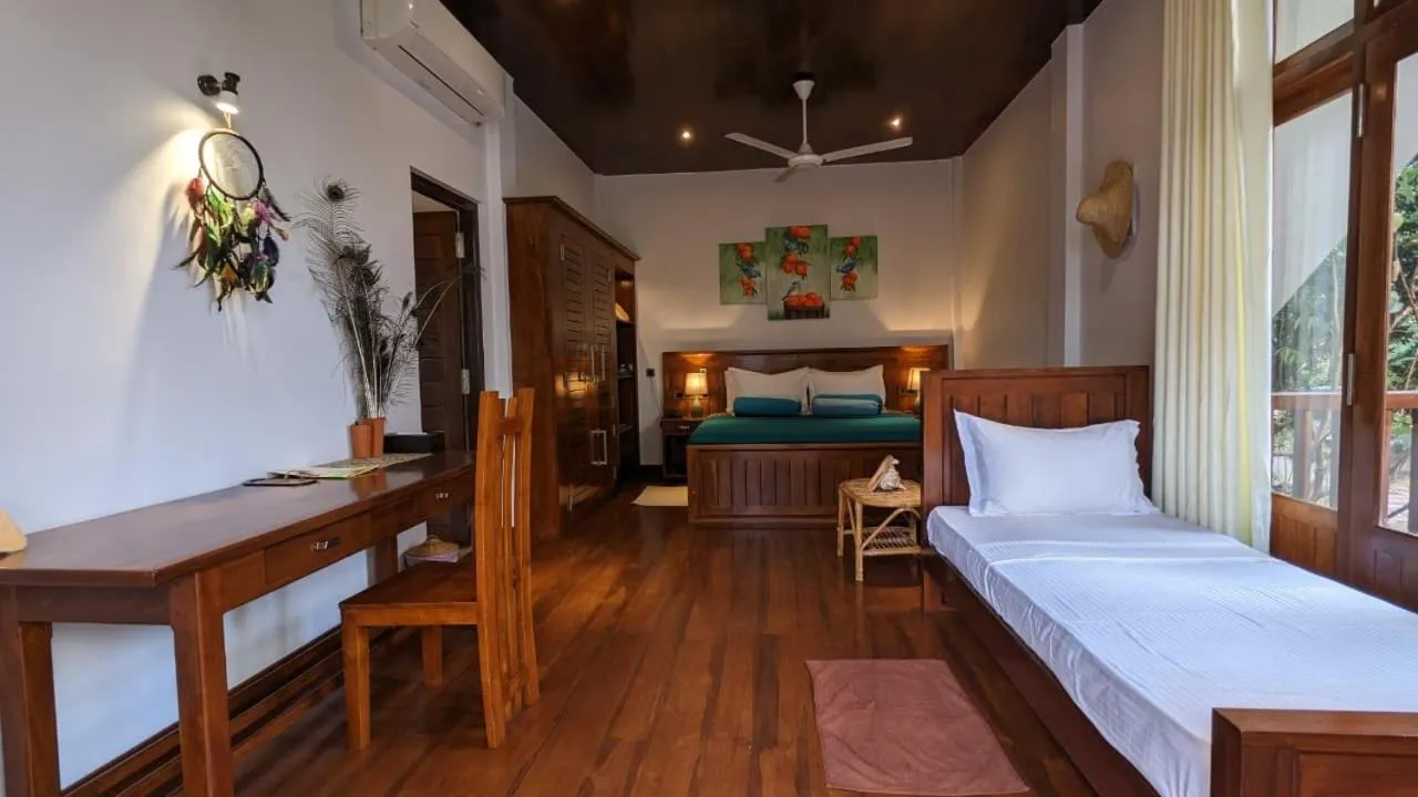 Bed in Lagoon gate Tangalle Resort