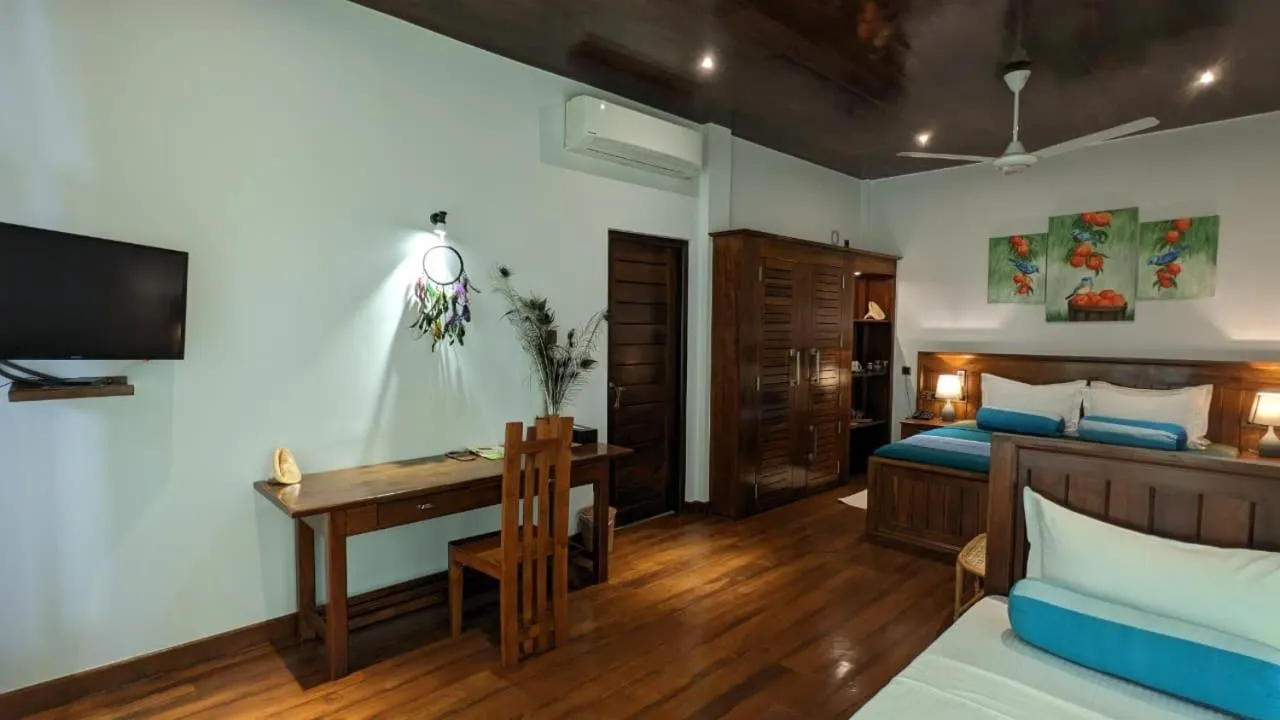 Bed in Lagoon gate Tangalle Resort