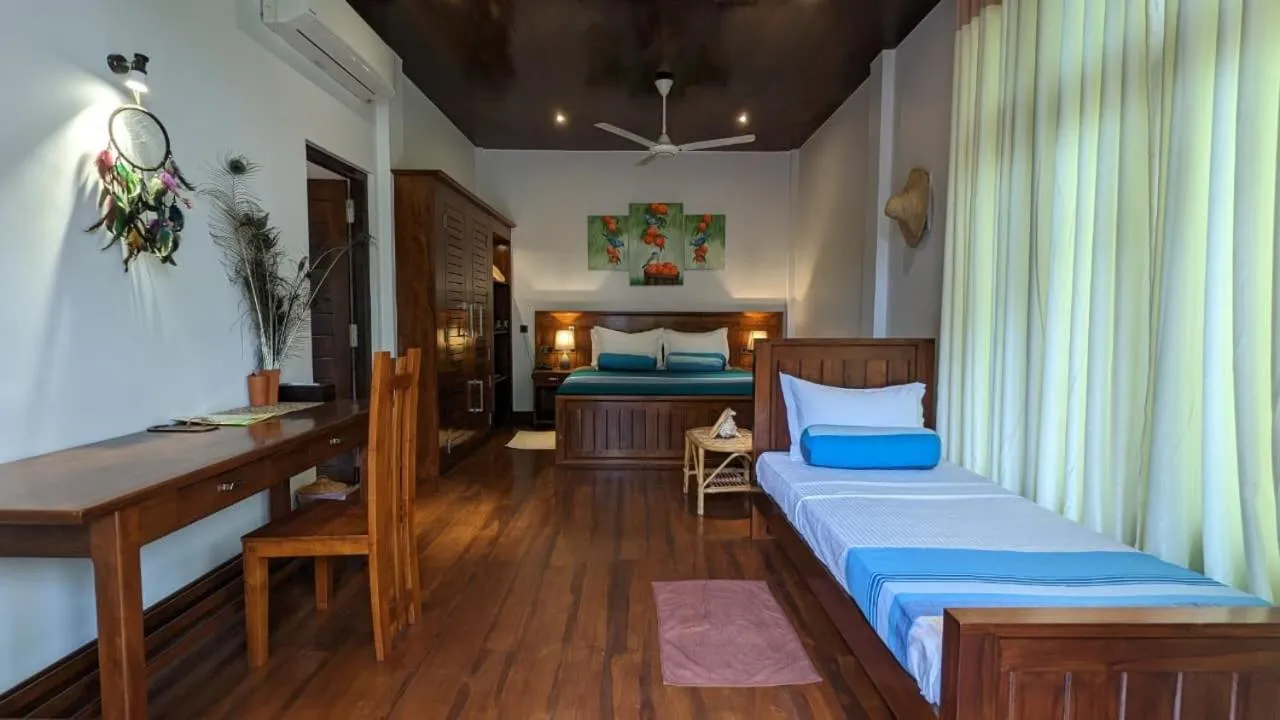 Bed in Lagoon gate Tangalle Resort