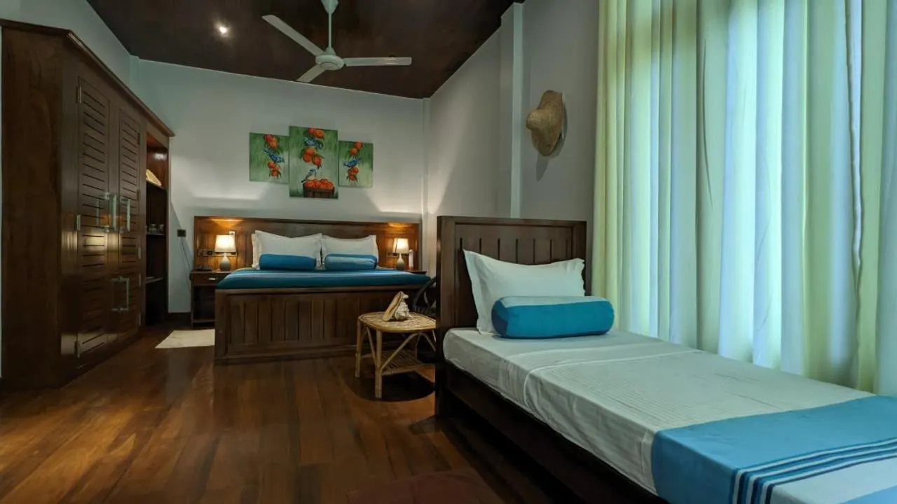 Bed in Lagoon gate Tangalle Resort