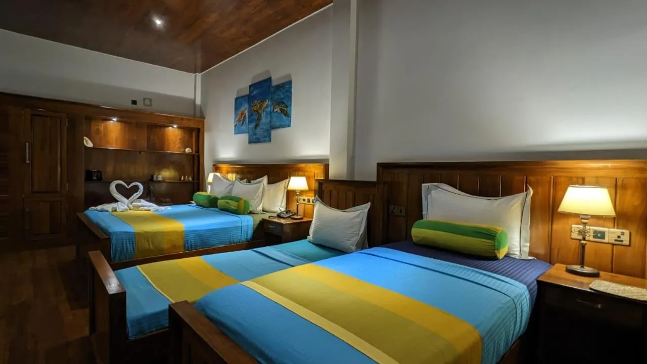 Bed in Lagoon gate Tangalle Resort