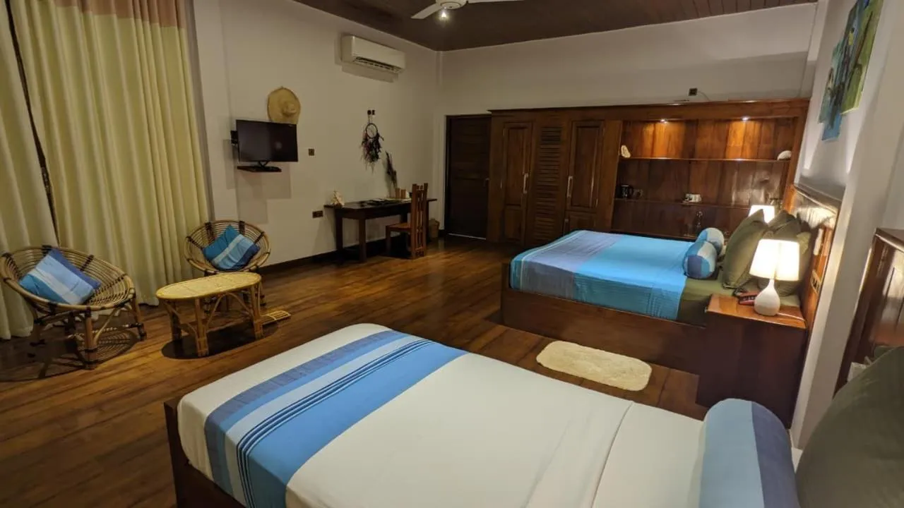 Bed in Lagoon gate Tangalle Resort