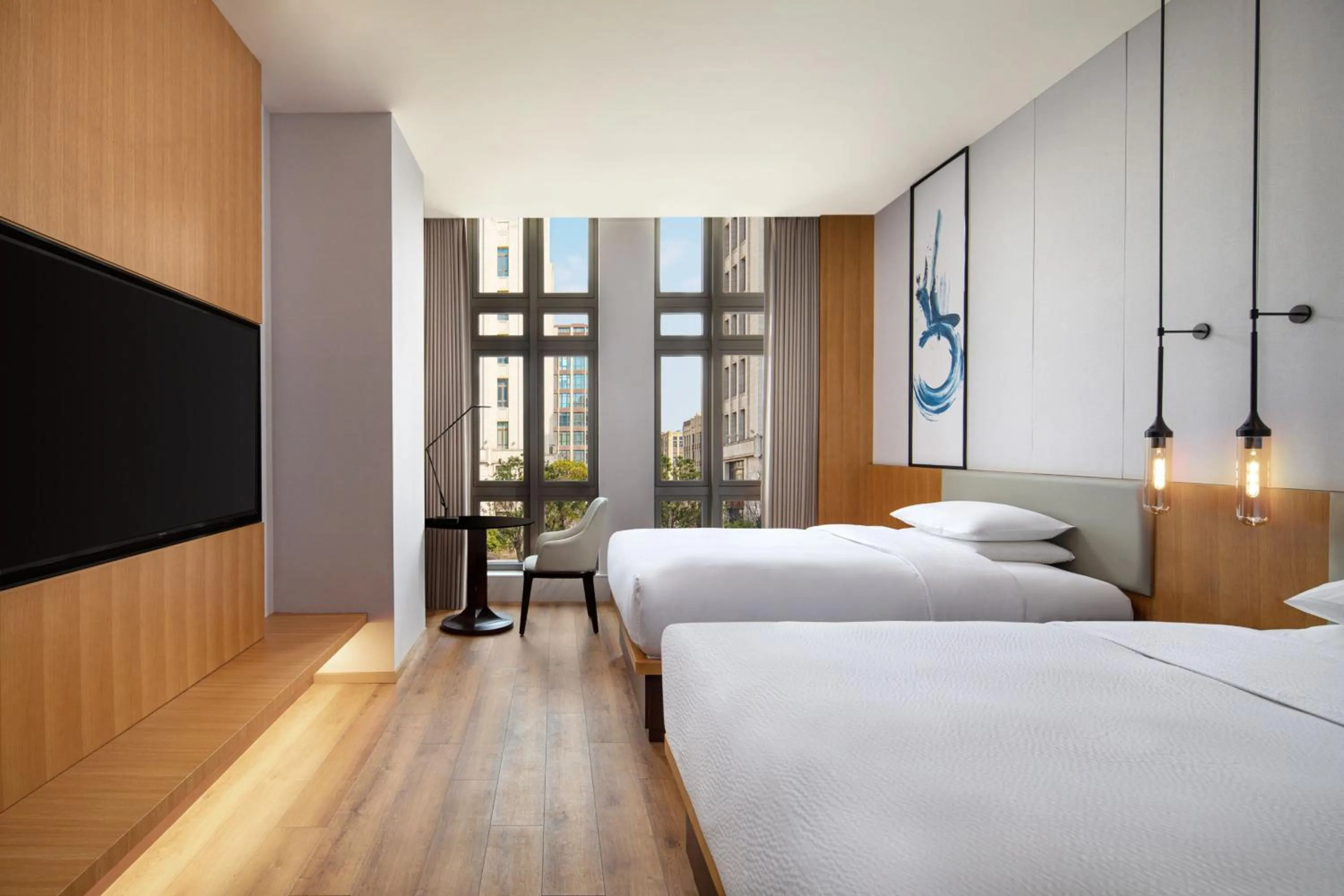 Photo of the whole room, Bed in Fairfield by Marriott Shanghai Hongqiao NECC