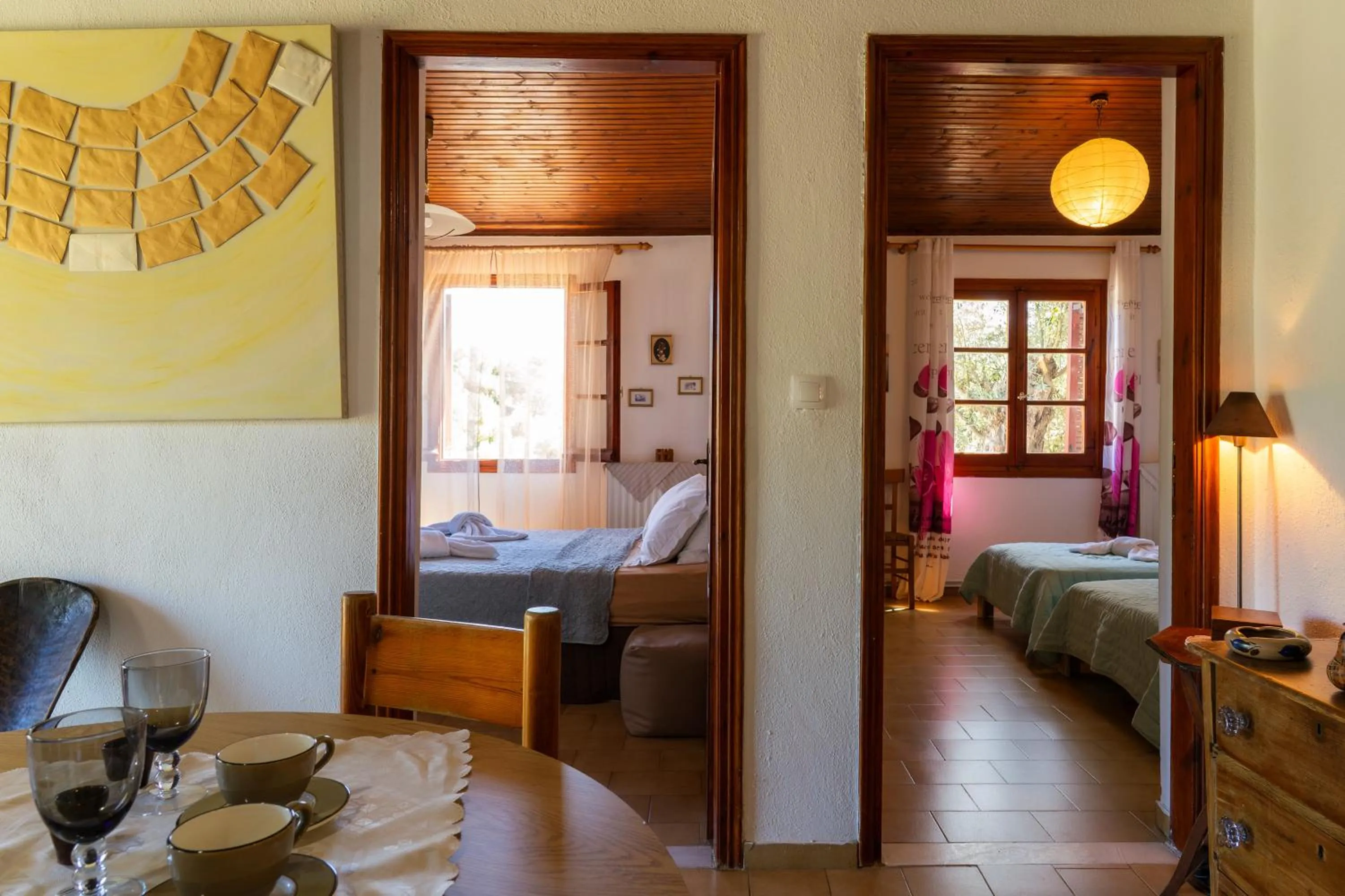 Bed in Skiathos Country Studios