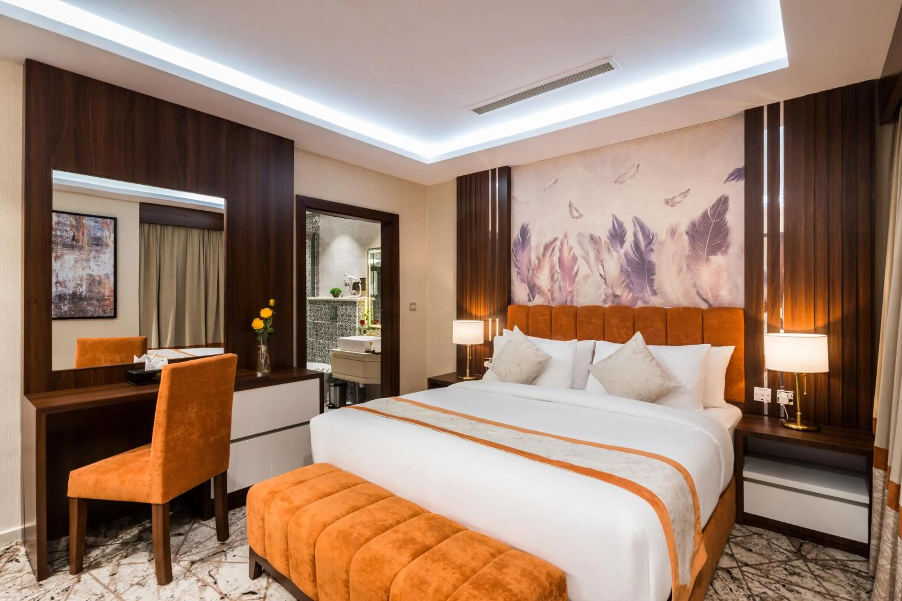 Bed in Tulip Plaza Hotel