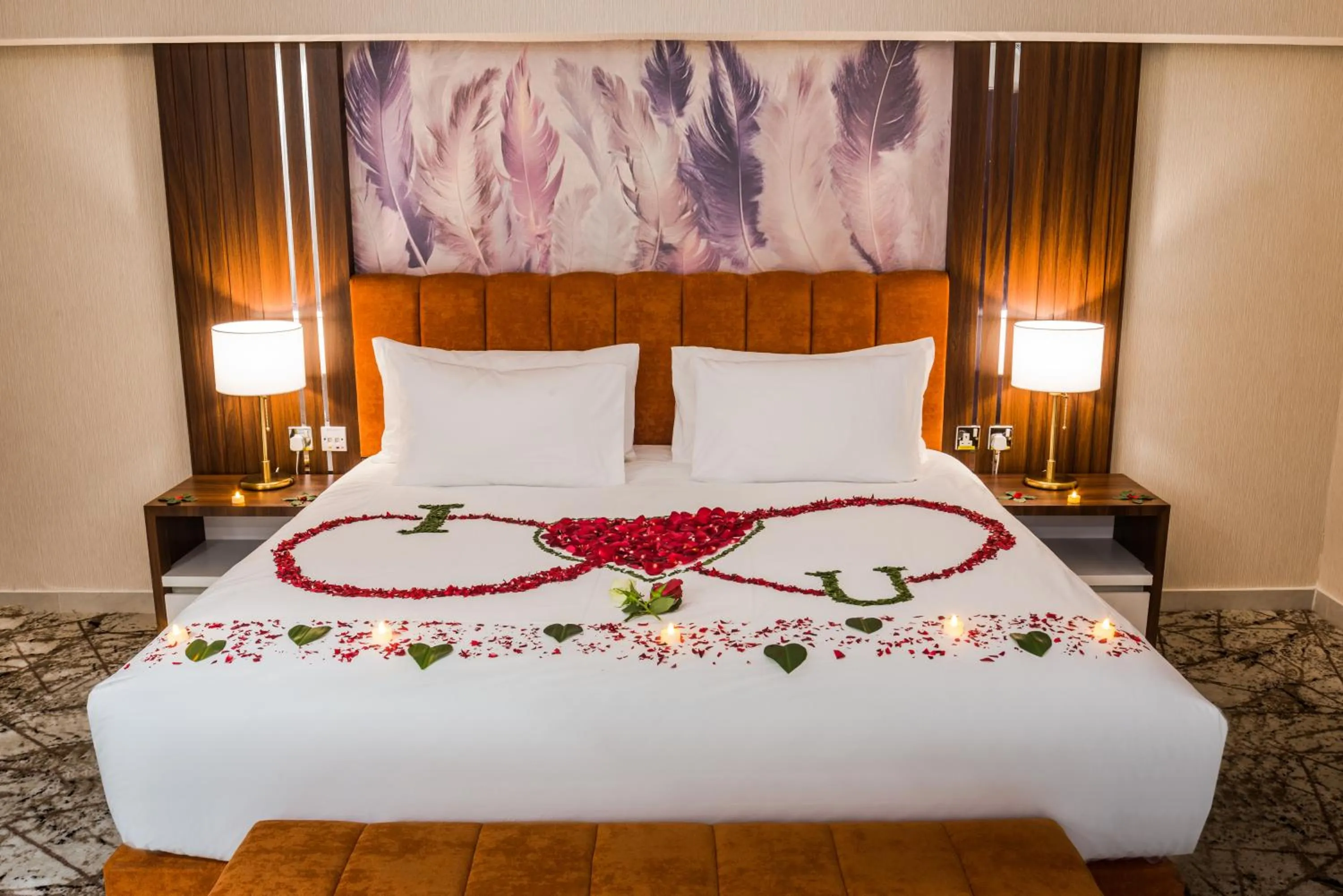 Bed in Tulip Plaza Hotel