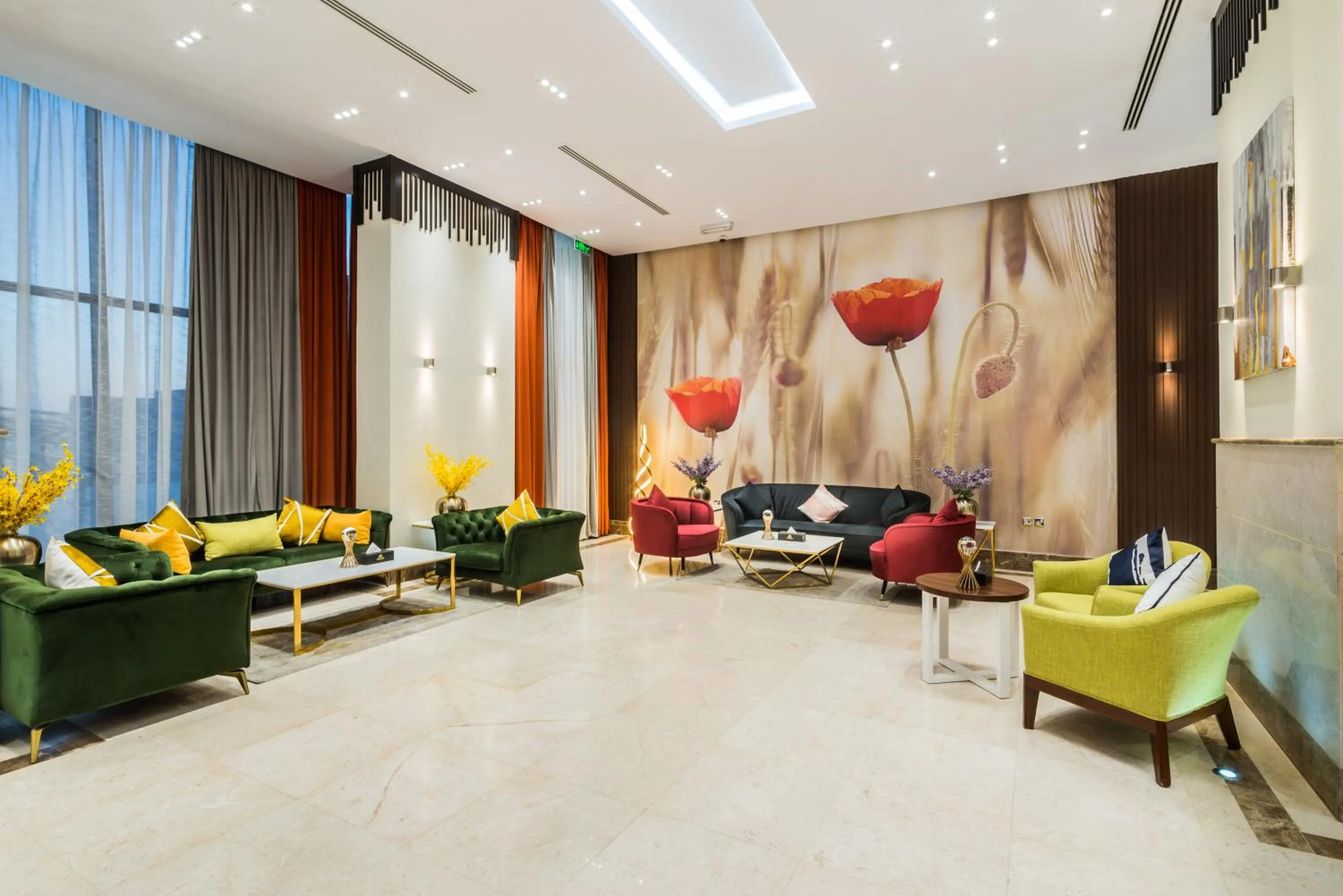Seating area in Tulip Plaza Hotel