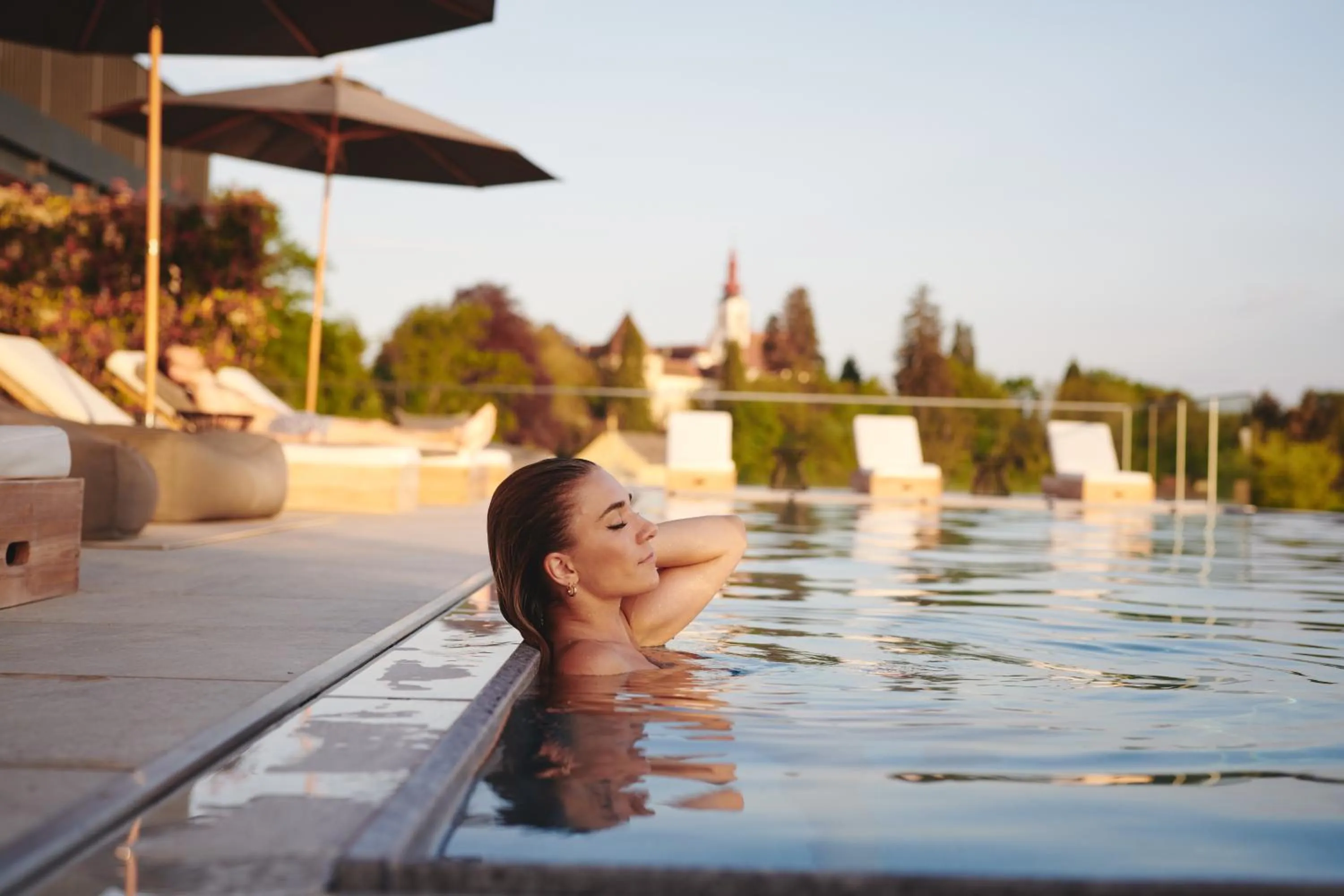 Swimming pool in Boutiquehotel DAS ZEITWERT