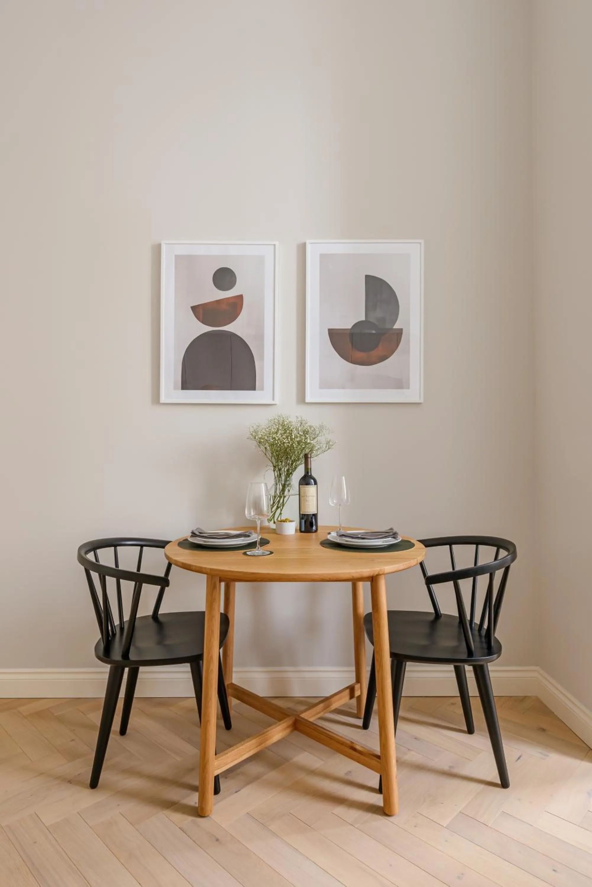 Dining area in Museum Apartments