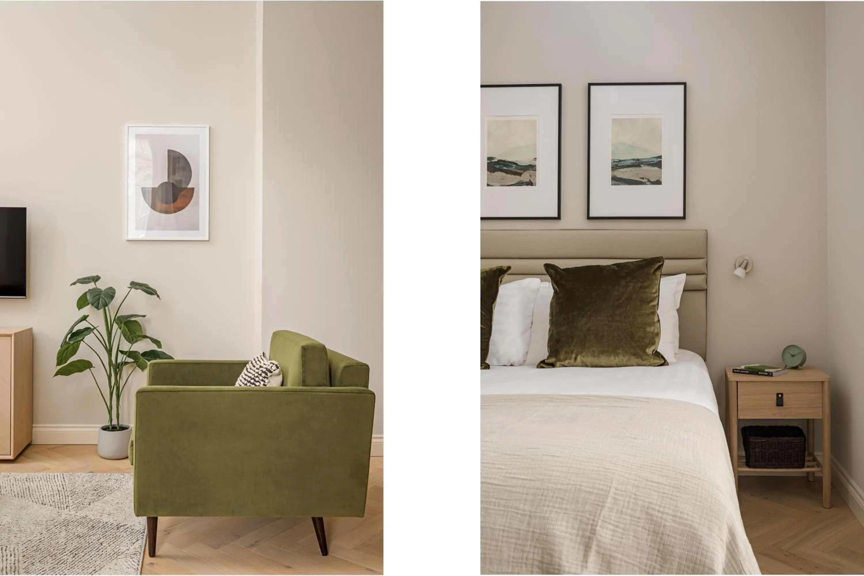 Bedroom, Bed in Museum Apartments