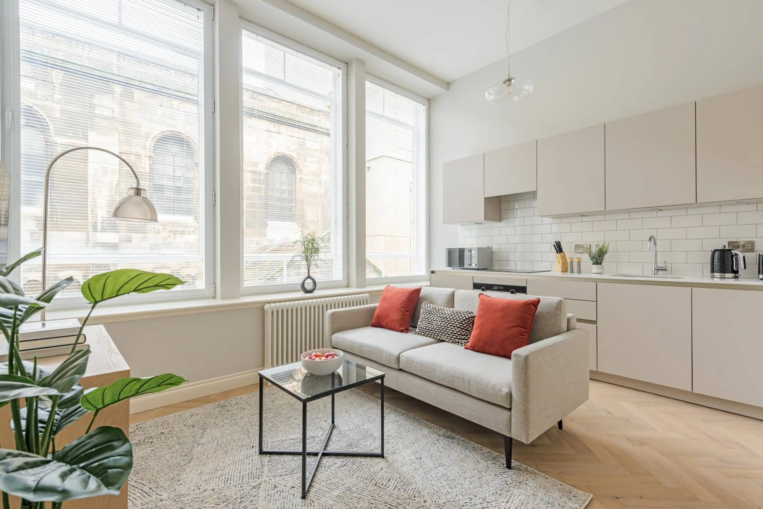 Living room in Museum Apartments