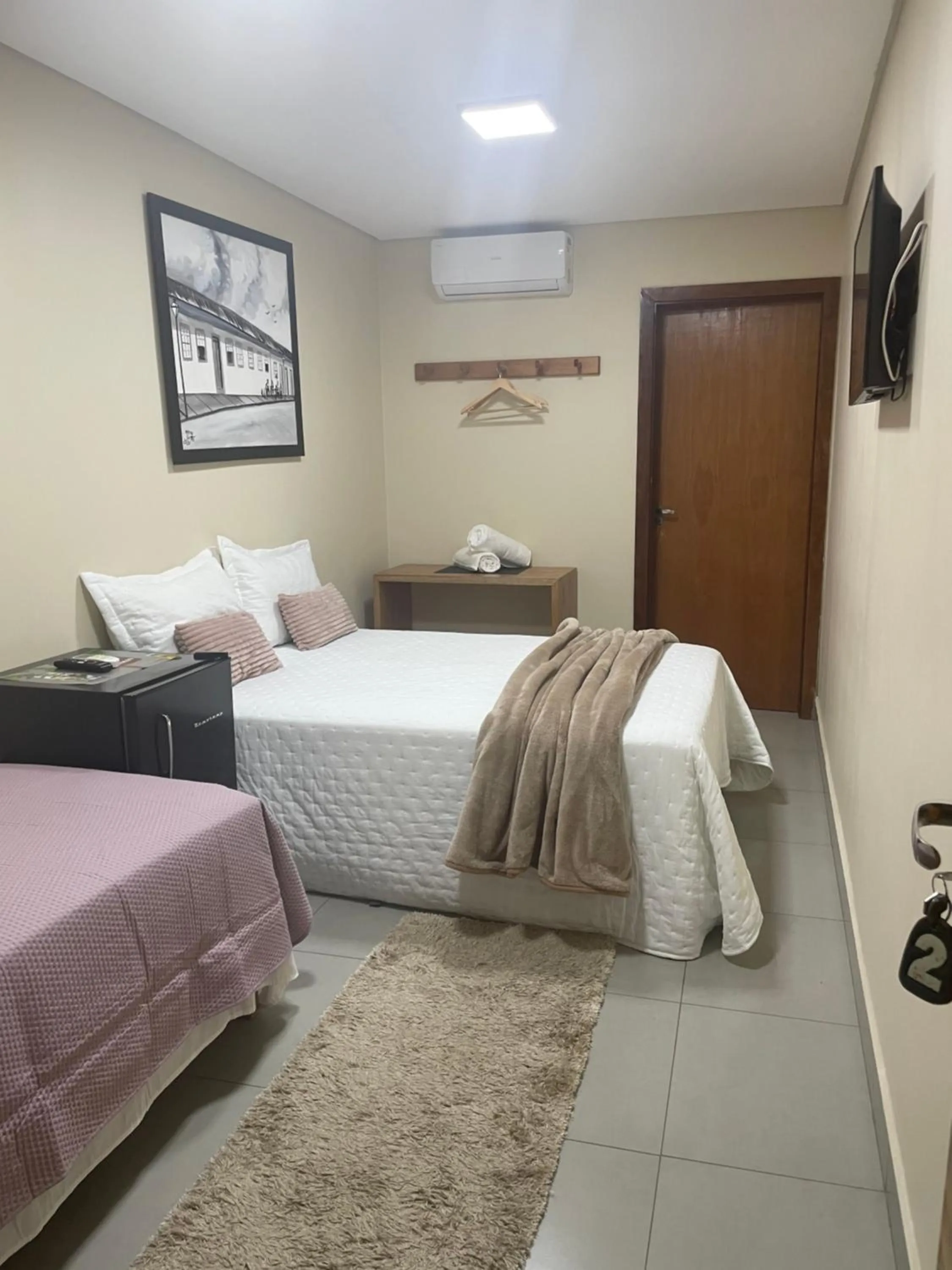 TV and multimedia, Bed in Hotel Santa Maria