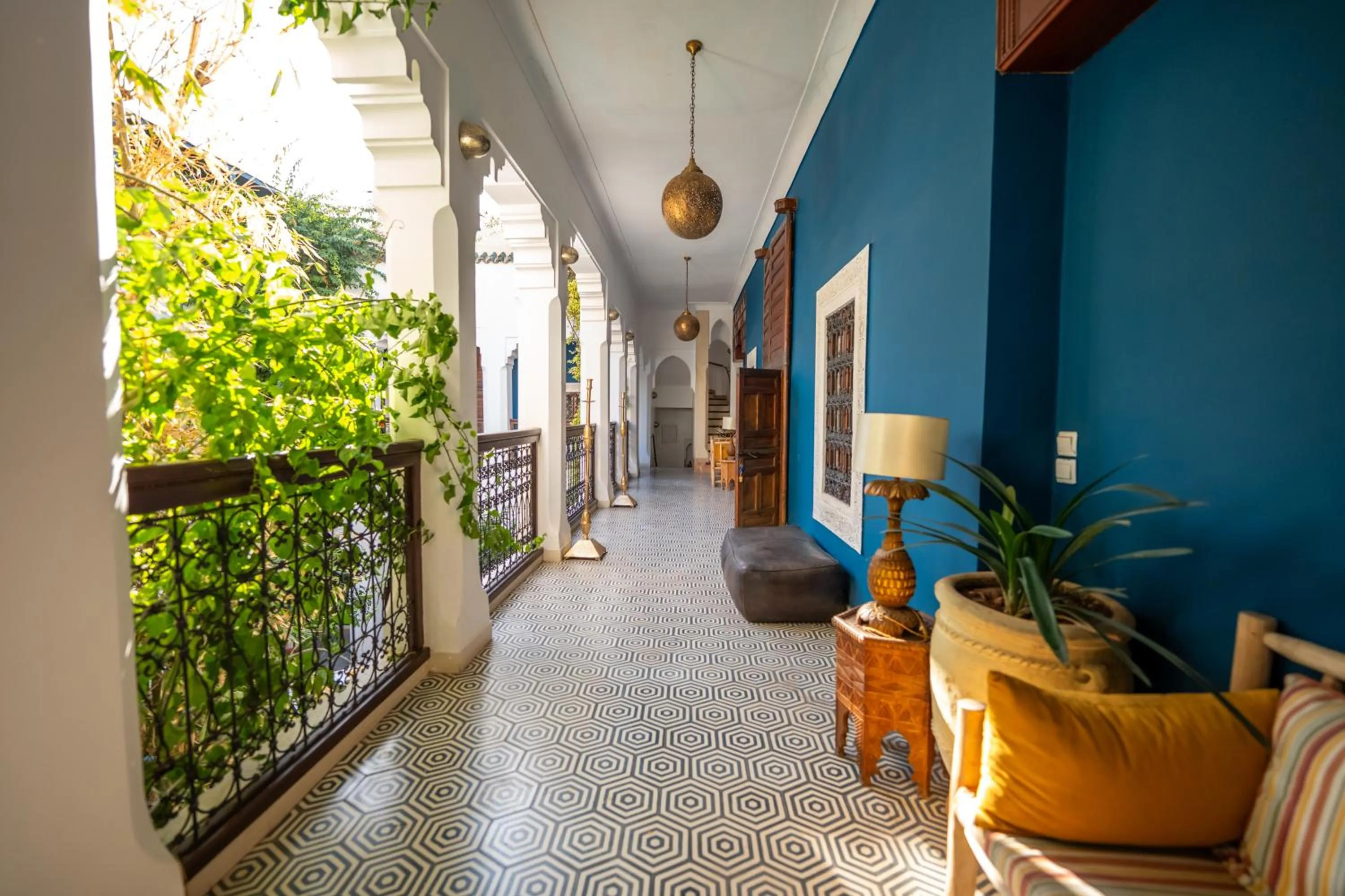Patio in Riad Les Yeux Bleus
