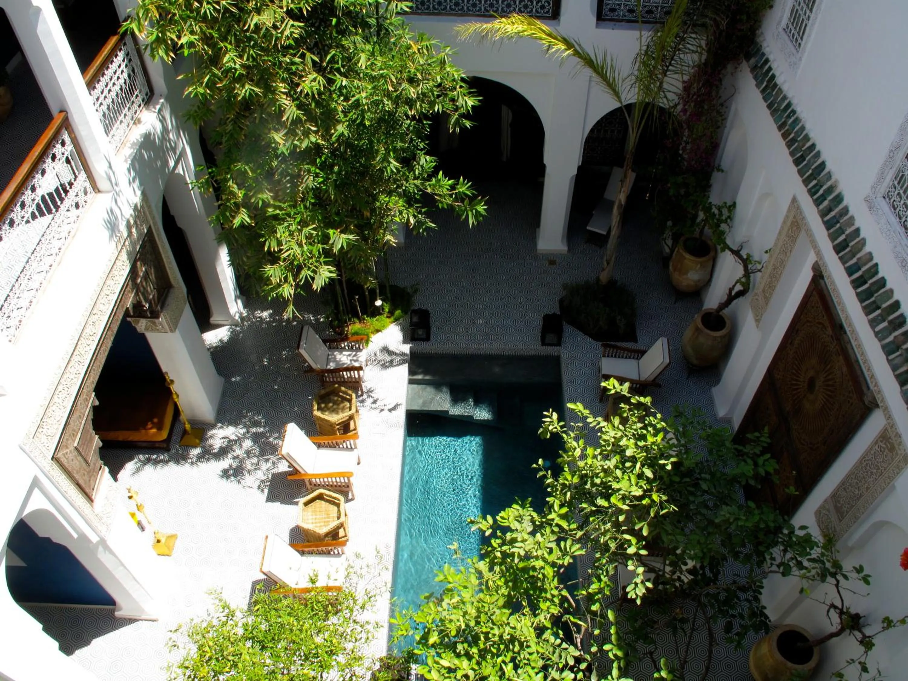 Patio in Riad Les Yeux Bleus
